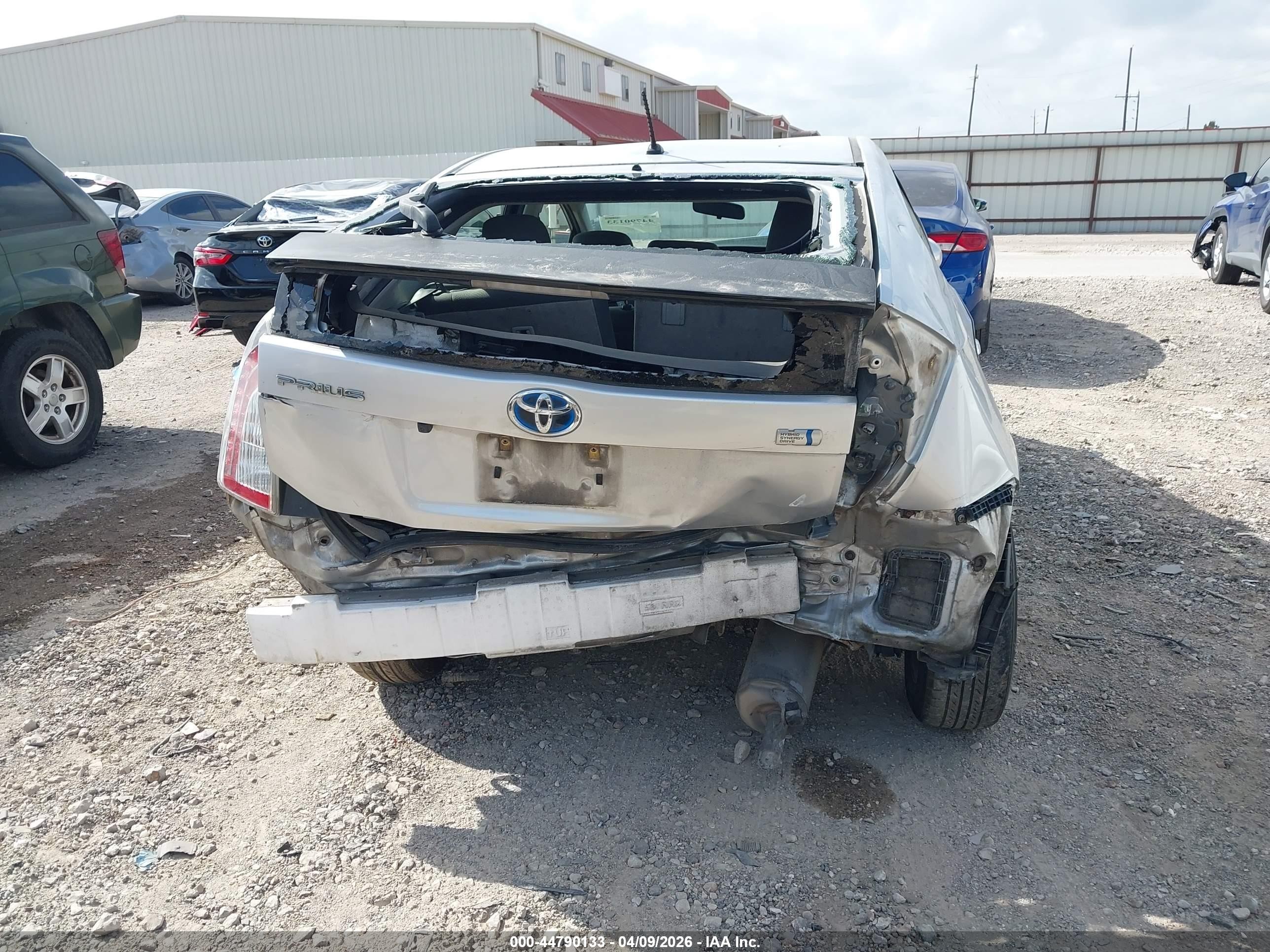 2012 Toyota Prius Two Silver vin: JTDKN3DU2C5430256