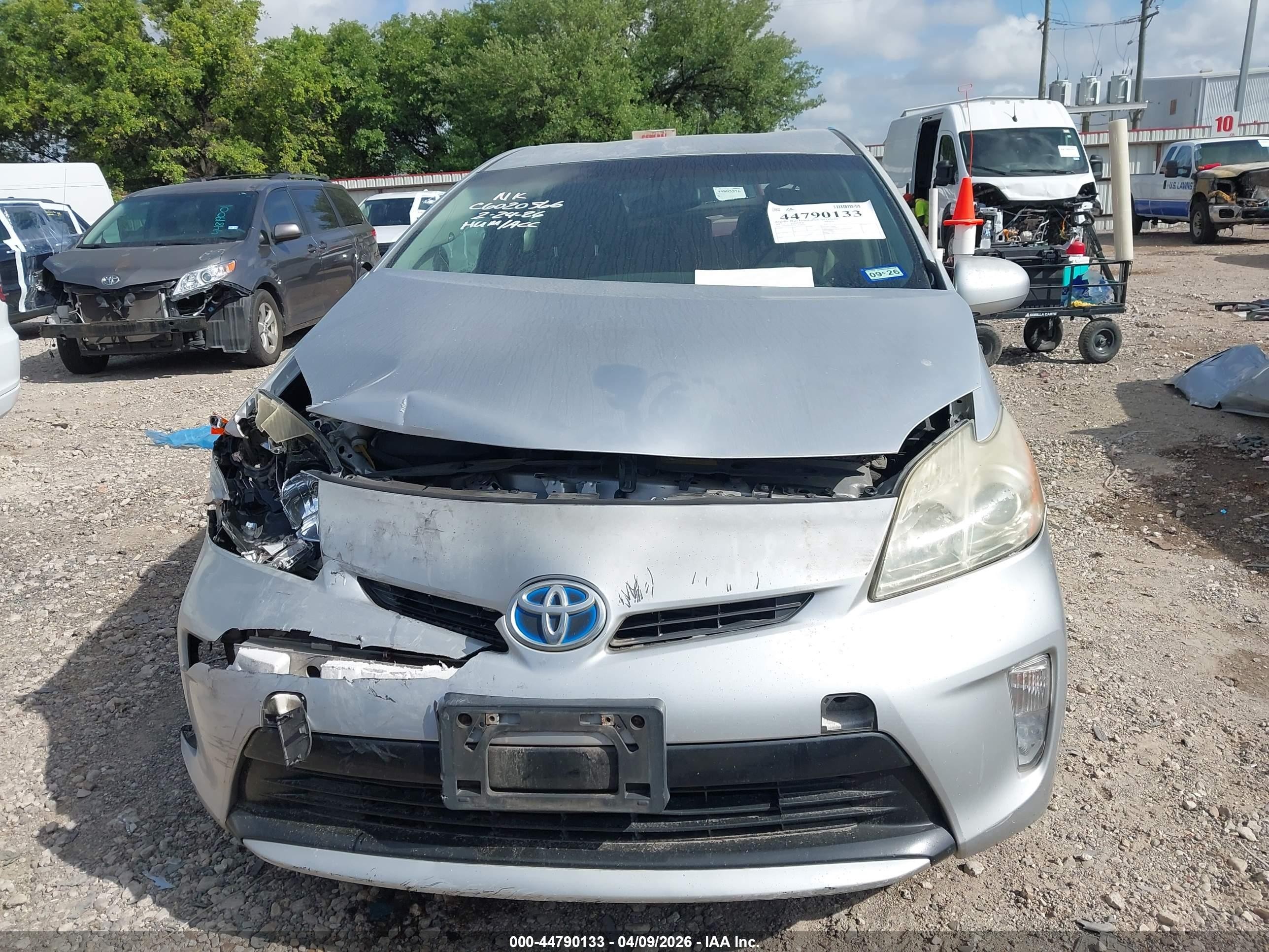 2012 Toyota Prius Two Silver vin: JTDKN3DU2C5430256