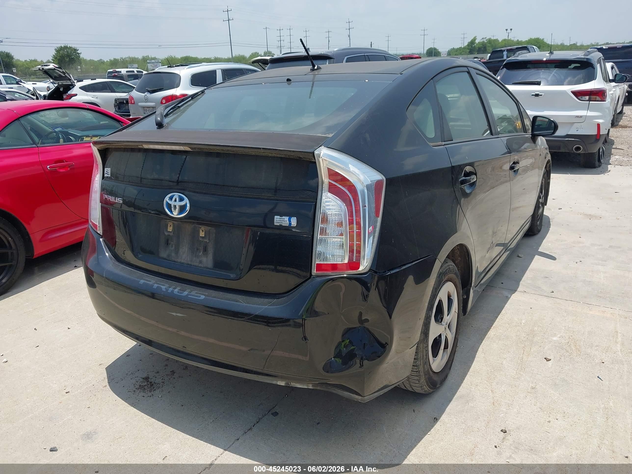 2012 Toyota Prius   Черный vin: JTDKN3DU2C5448000