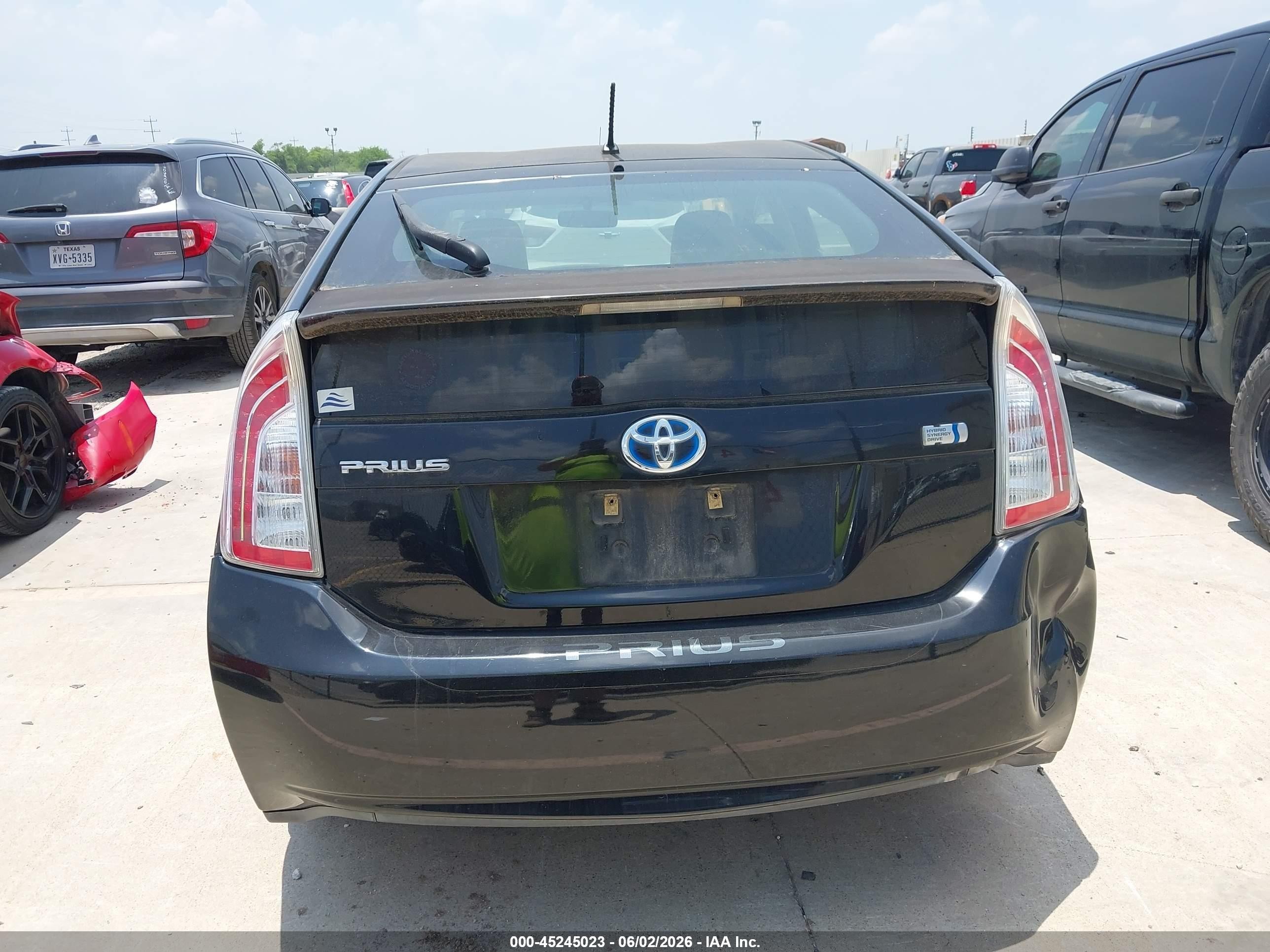2012 Toyota Prius   Черный vin: JTDKN3DU2C5448000