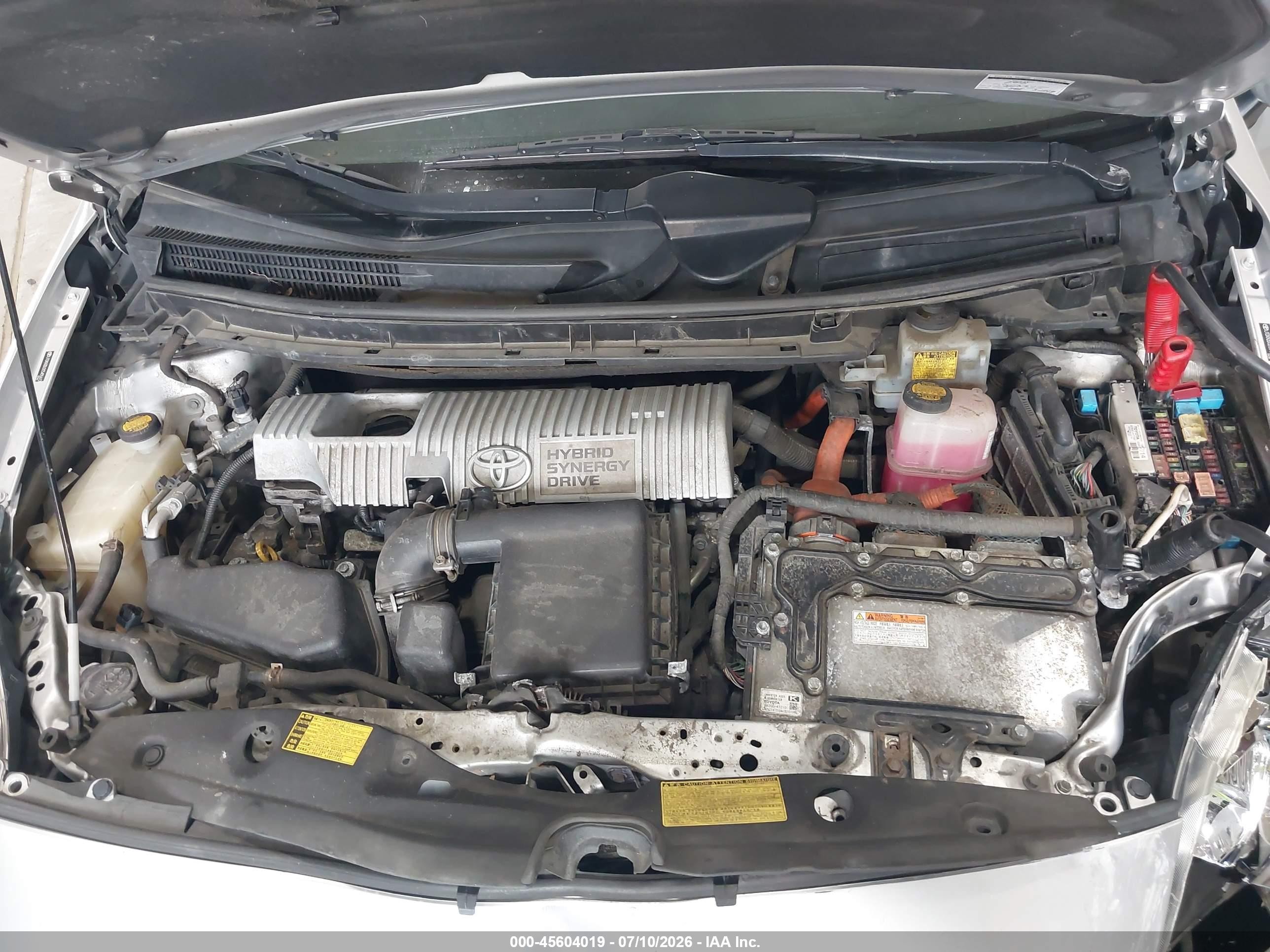 2012 Toyota Prius Two Gray vin: JTDKN3DU2C5455612