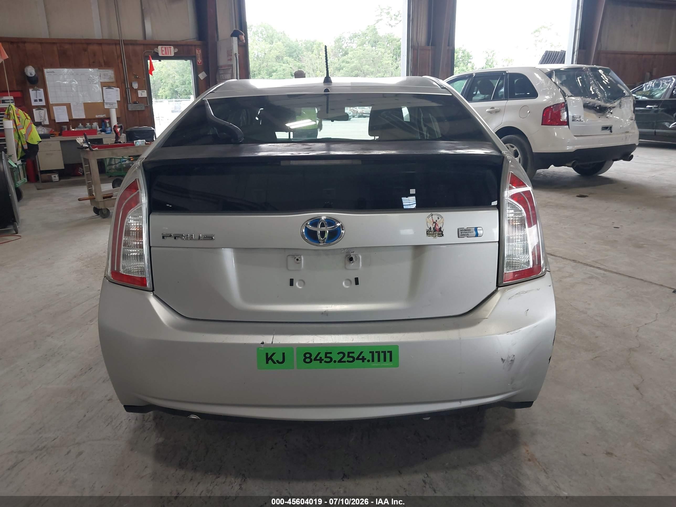 2012 Toyota Prius Two Gray vin: JTDKN3DU2C5455612