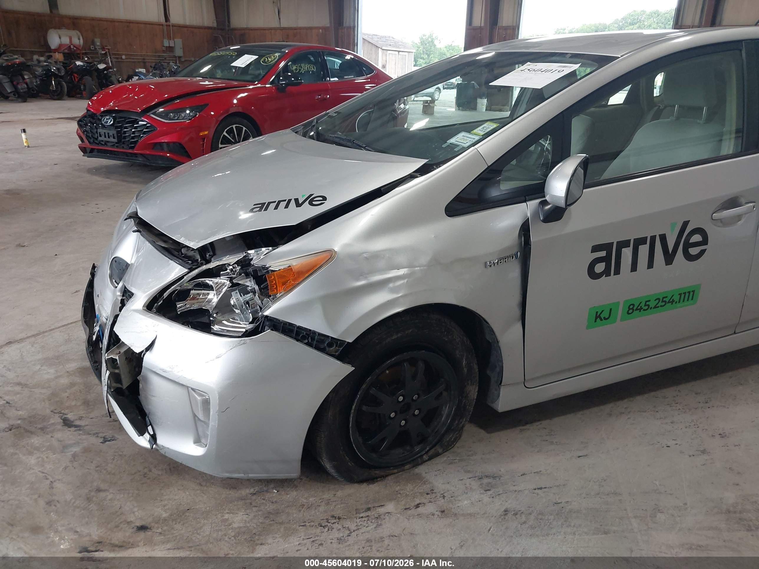 2012 Toyota Prius Two Gray vin: JTDKN3DU2C5455612