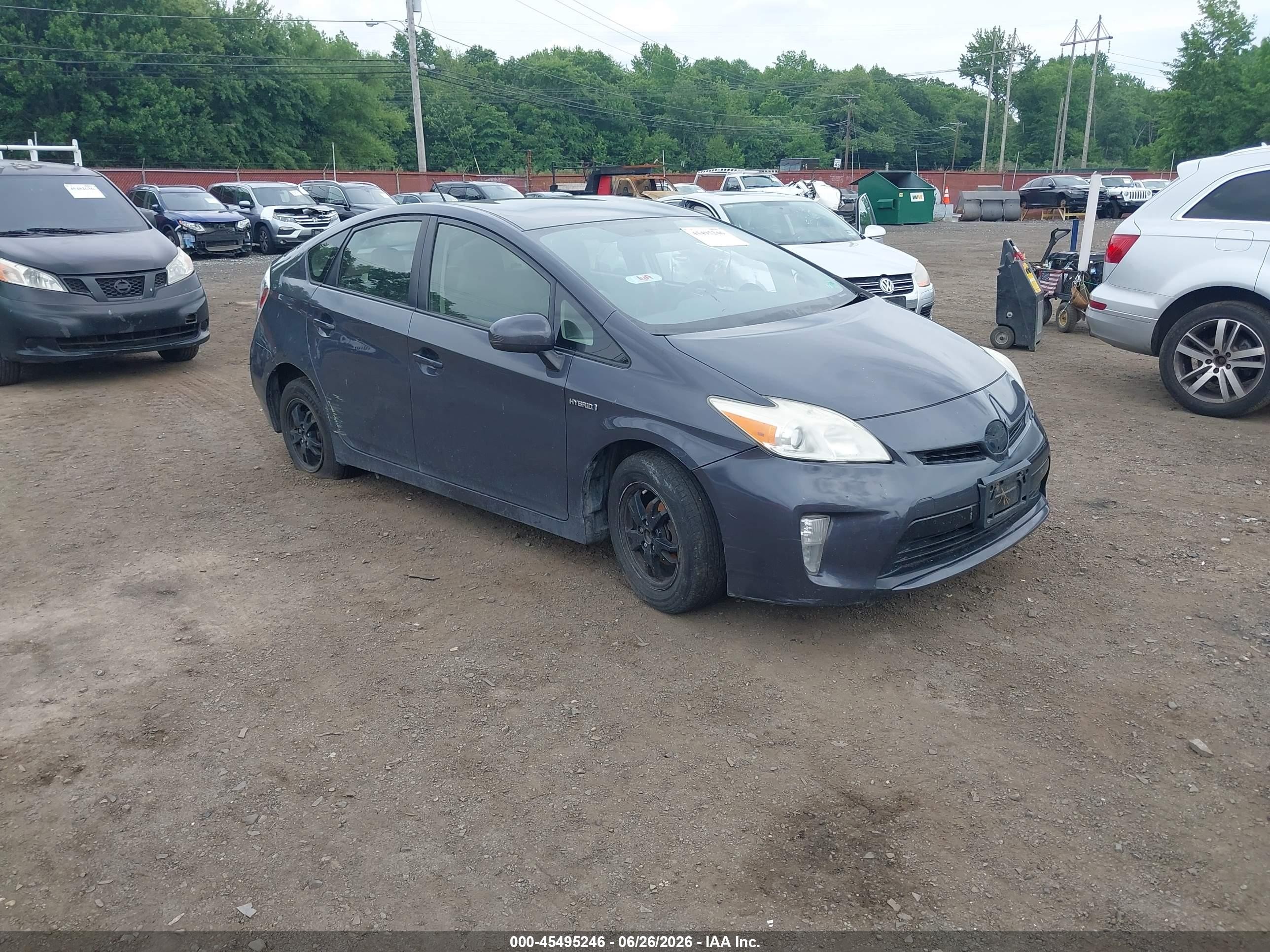 2012 Toyota Prius Two Gray vin: JTDKN3DU2C5468005