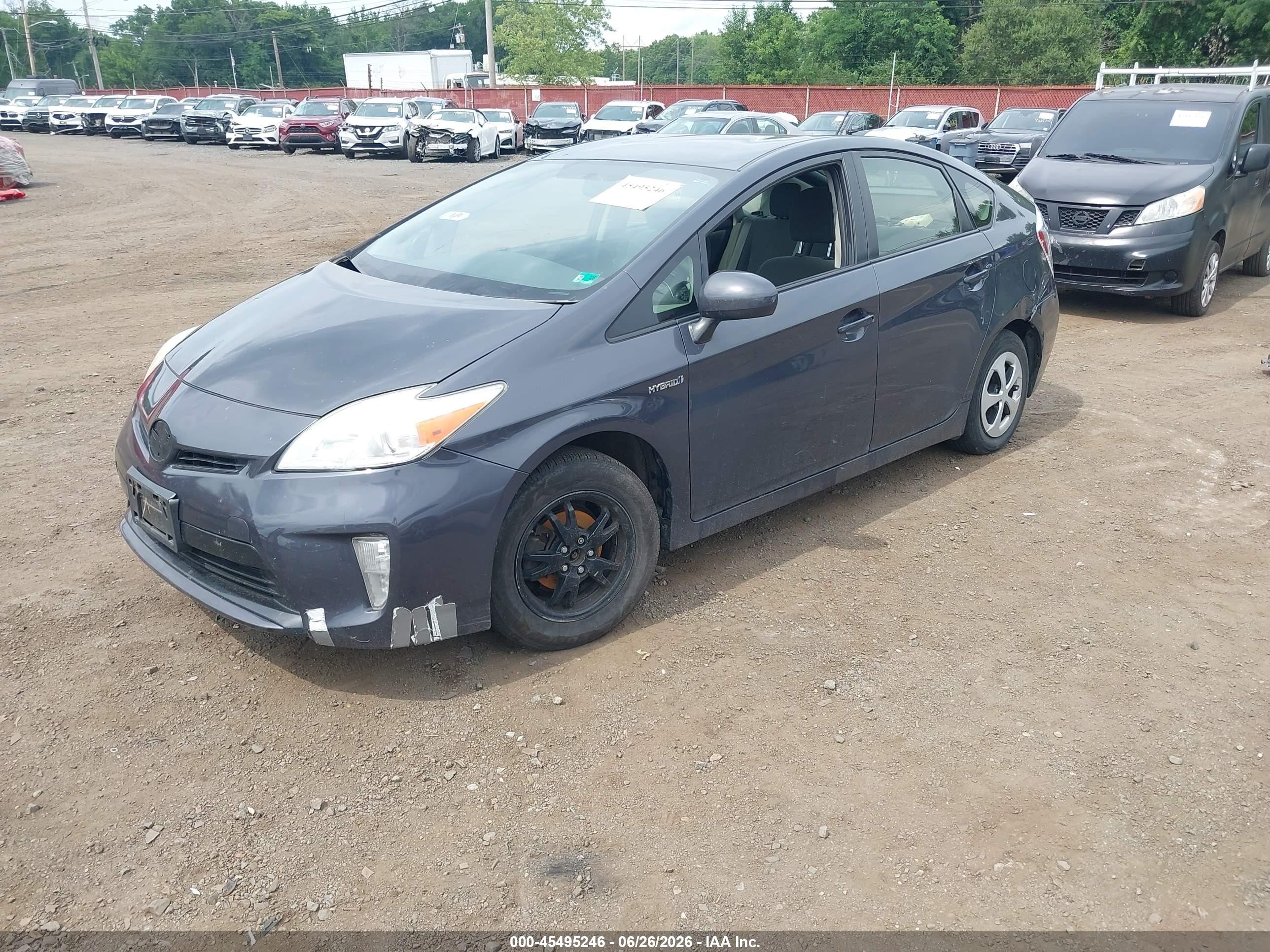 2012 Toyota Prius Two Gray vin: JTDKN3DU2C5468005