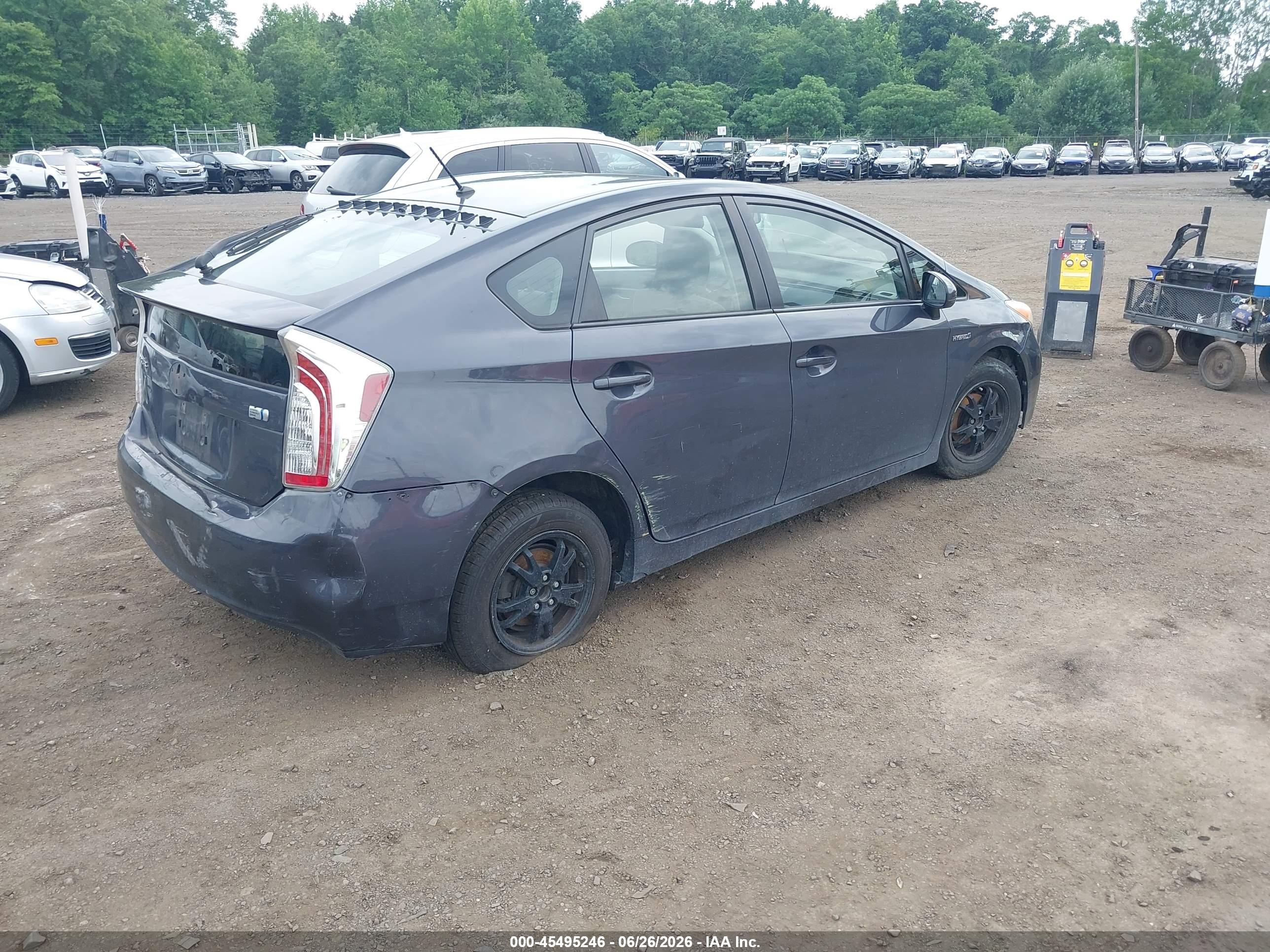 2012 Toyota Prius Two Gray vin: JTDKN3DU2C5468005