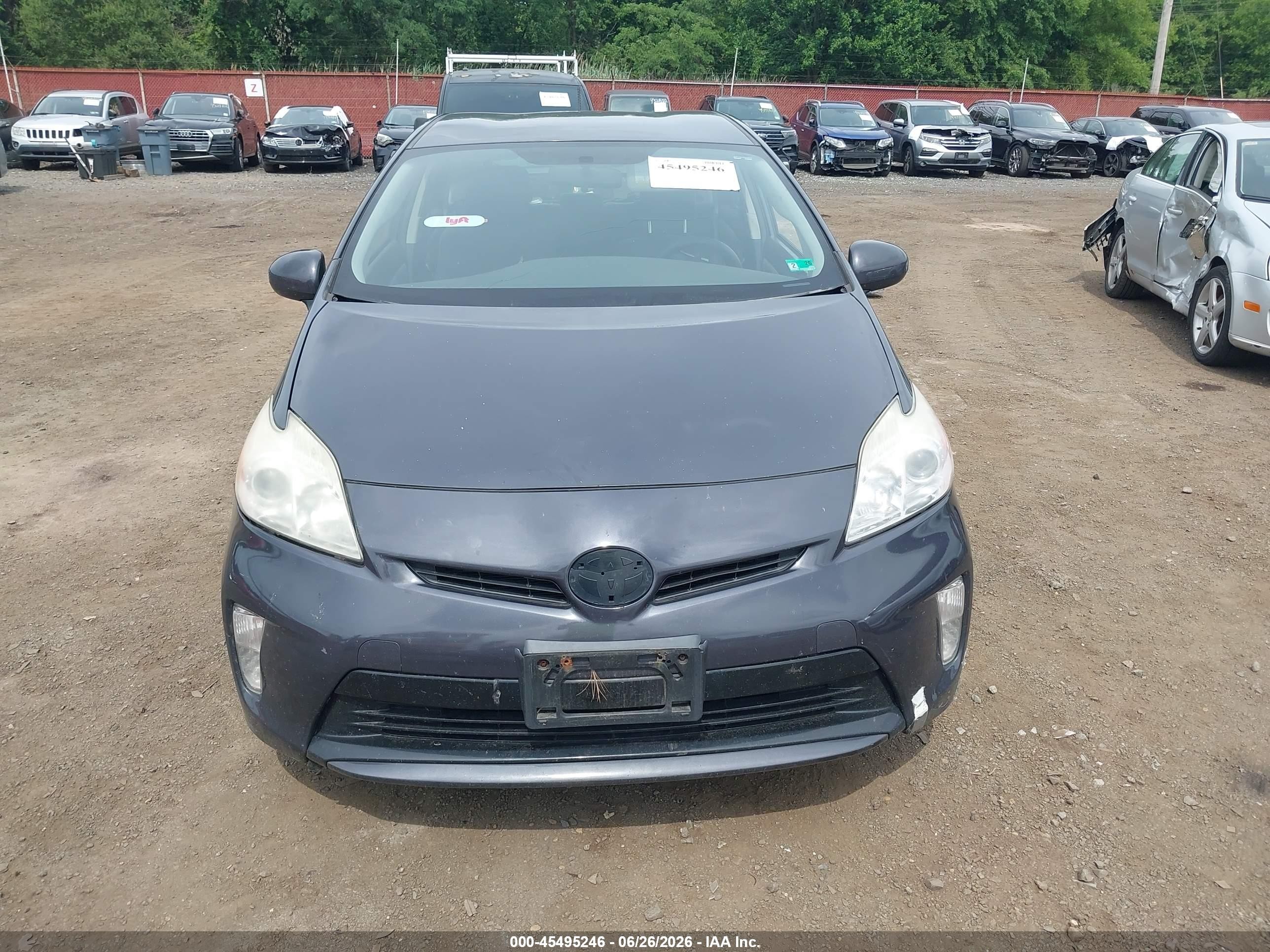 2012 Toyota Prius Two Gray vin: JTDKN3DU2C5468005