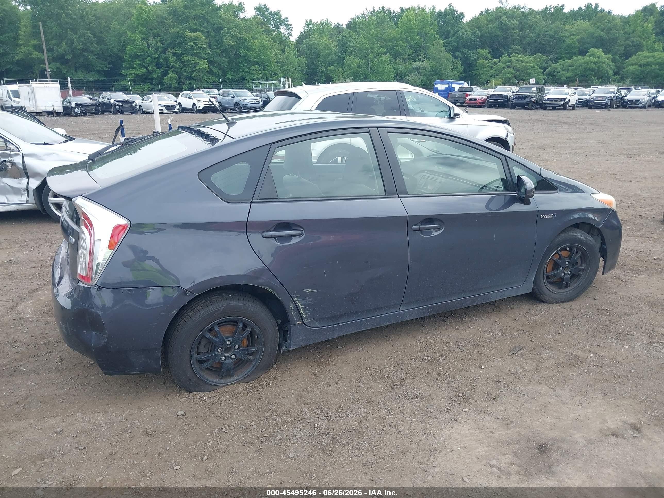 2012 Toyota Prius Two Gray vin: JTDKN3DU2C5468005