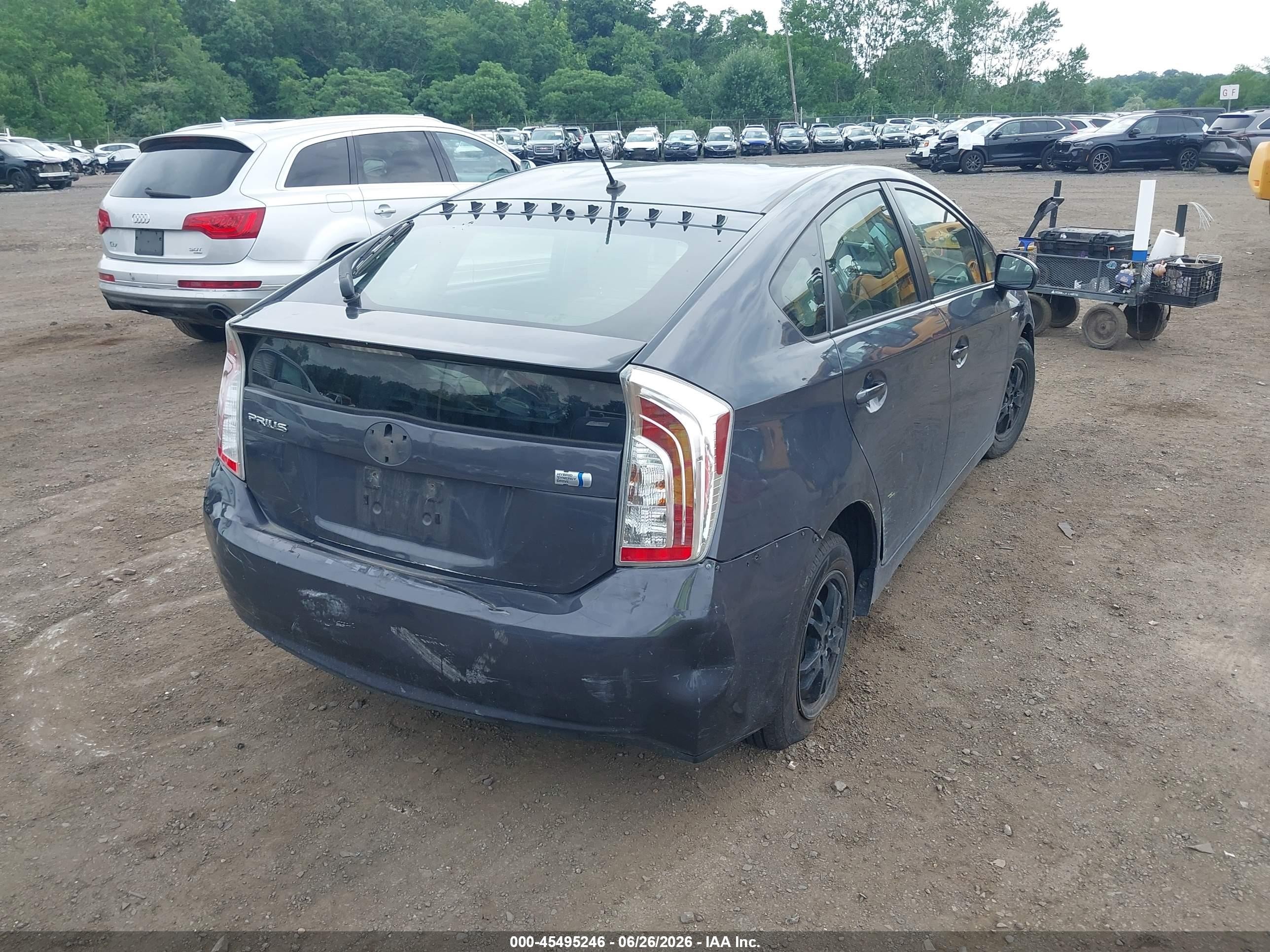 2012 Toyota Prius Two Gray vin: JTDKN3DU2C5468005