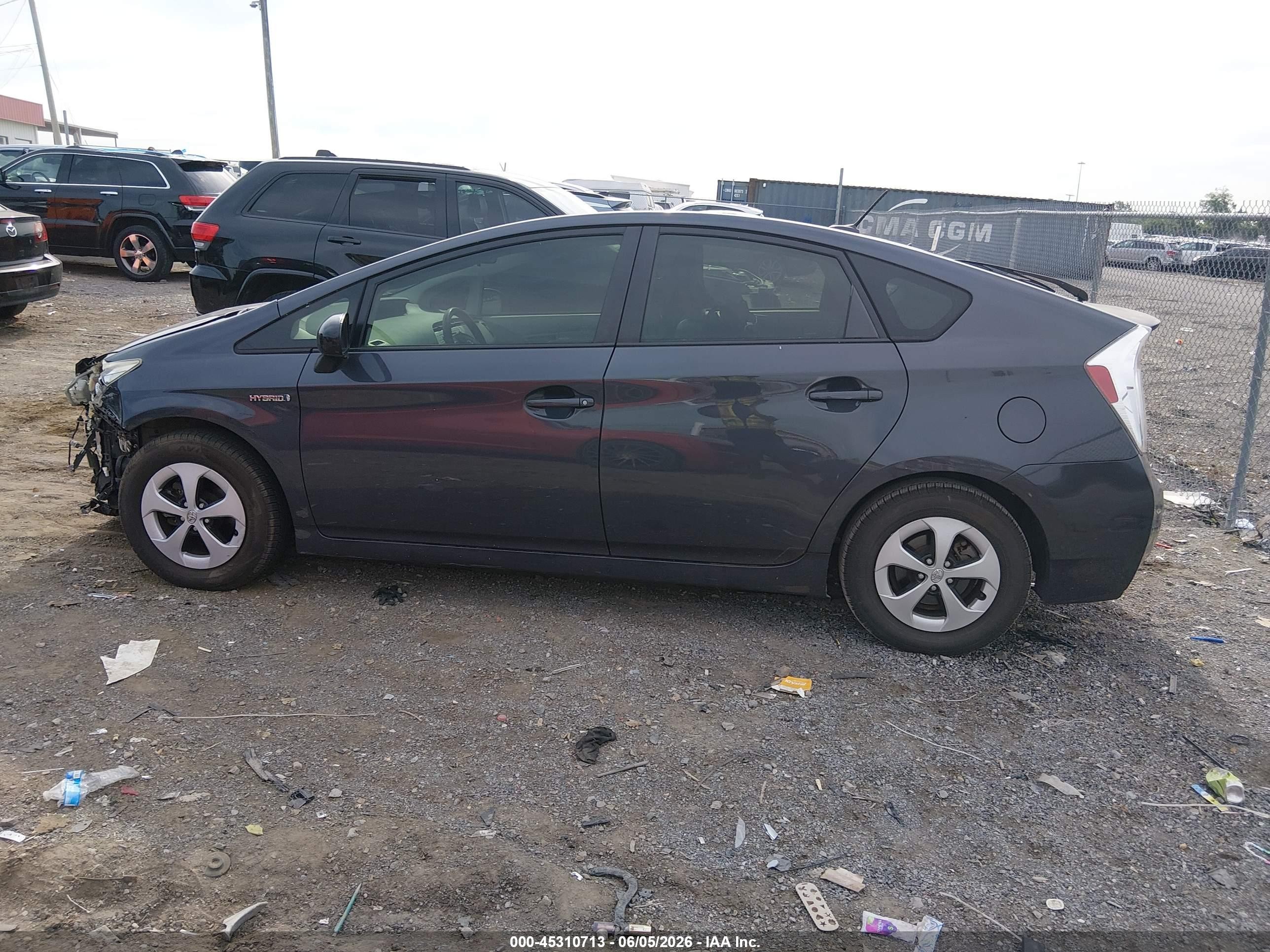 2012 Toyota Prius Three Gray vin: JTDKN3DU2C5475424