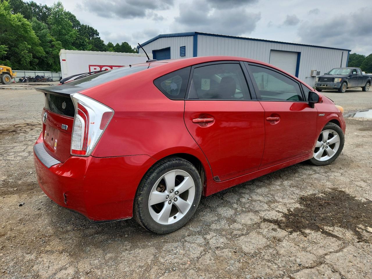 2012 Toyota Prius Five Red vin: JTDKN3DU2C5498685