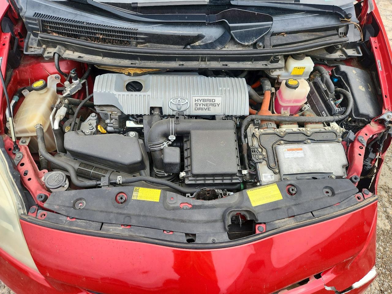 2012 Toyota Prius Five Red vin: JTDKN3DU2C5498685