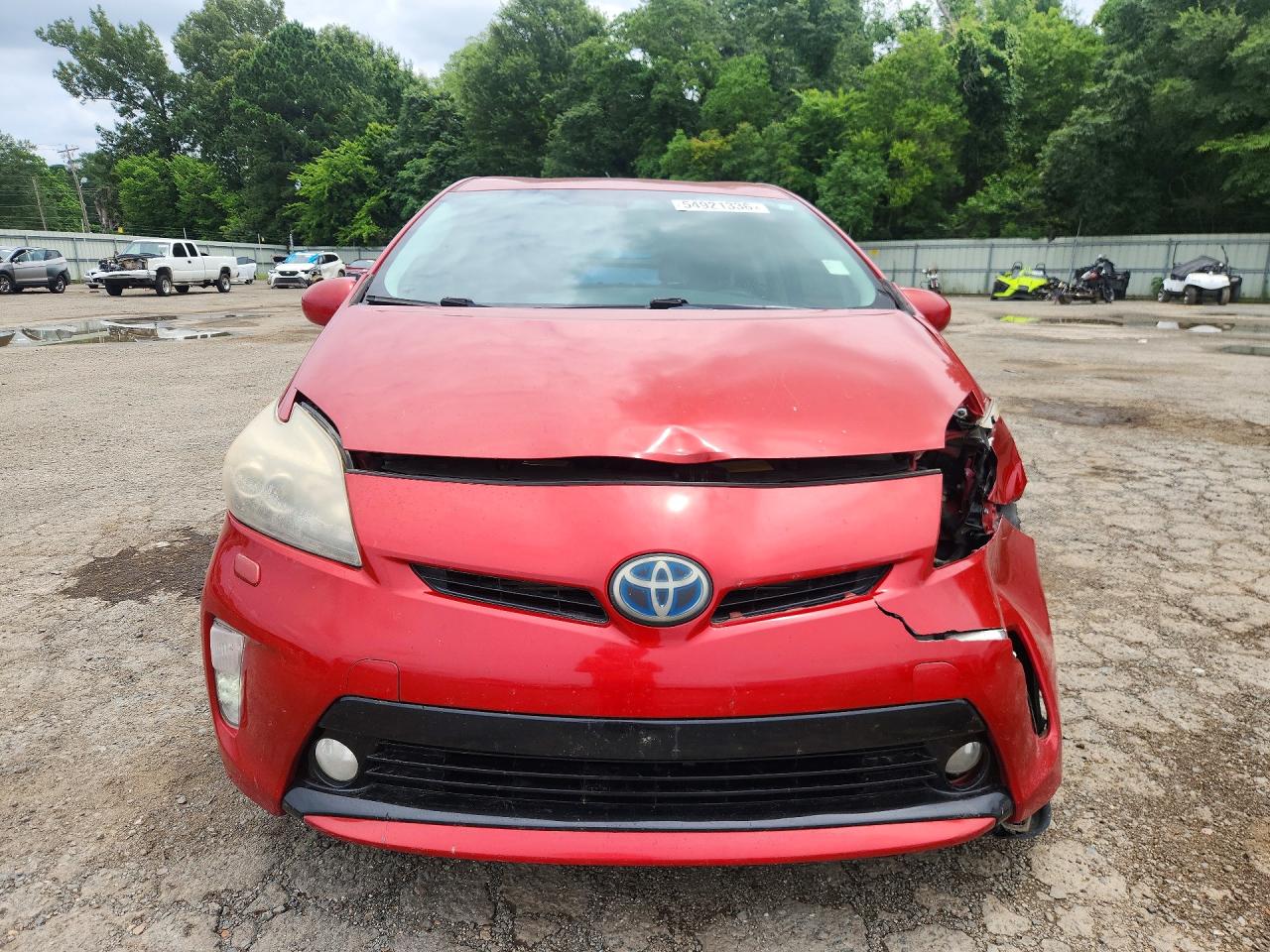 2012 Toyota Prius Five Red vin: JTDKN3DU2C5498685