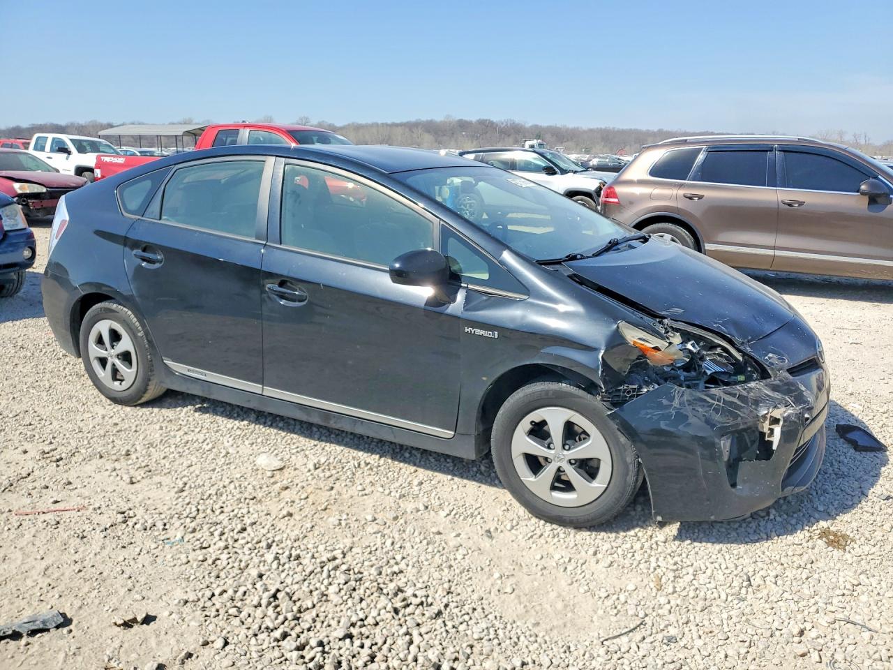 2012 Toyota Prius Two Black vin: JTDKN3DU2C5499142