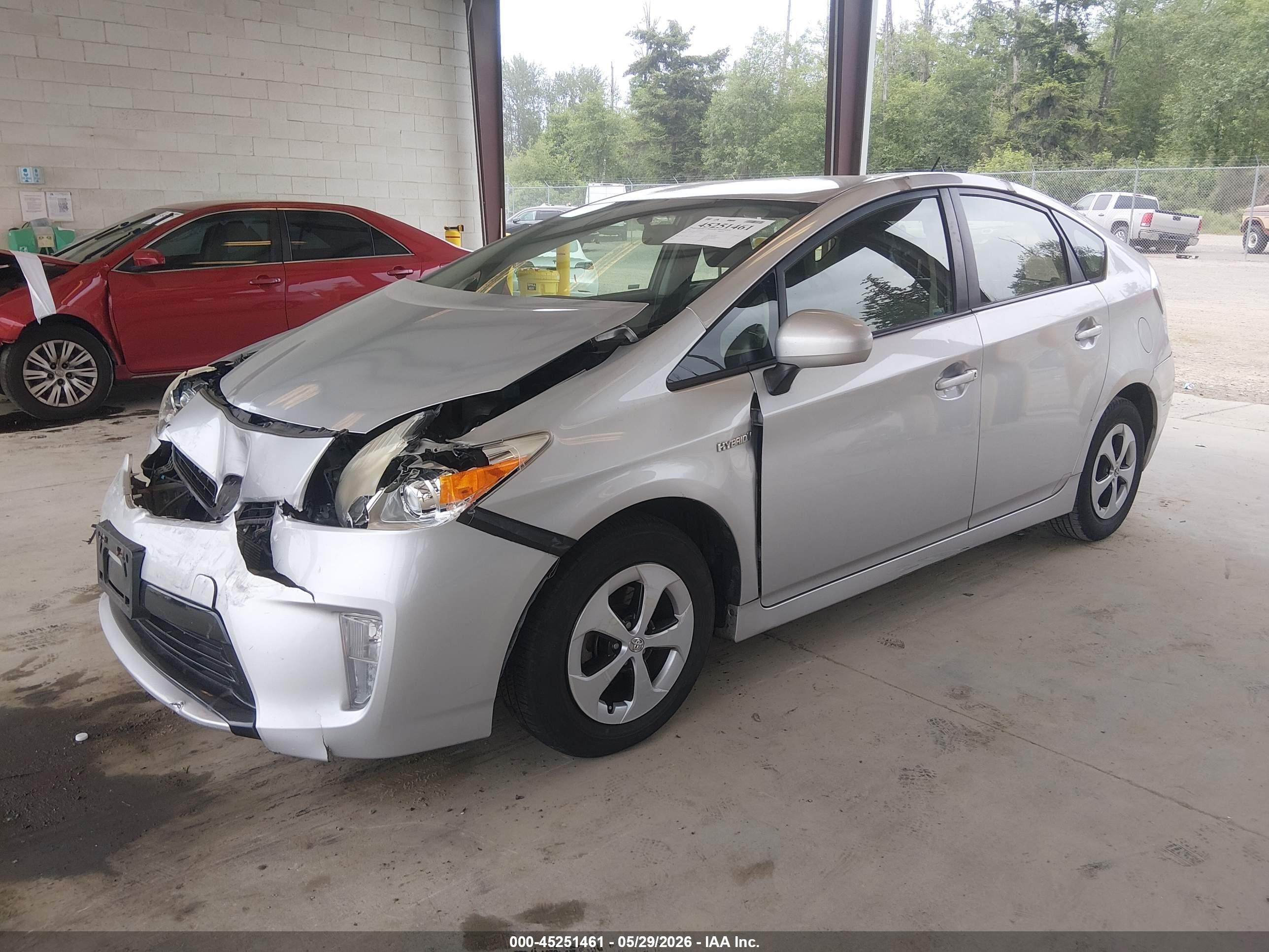 2012 Toyota Prius Three Silver vin: JTDKN3DU2C5511077