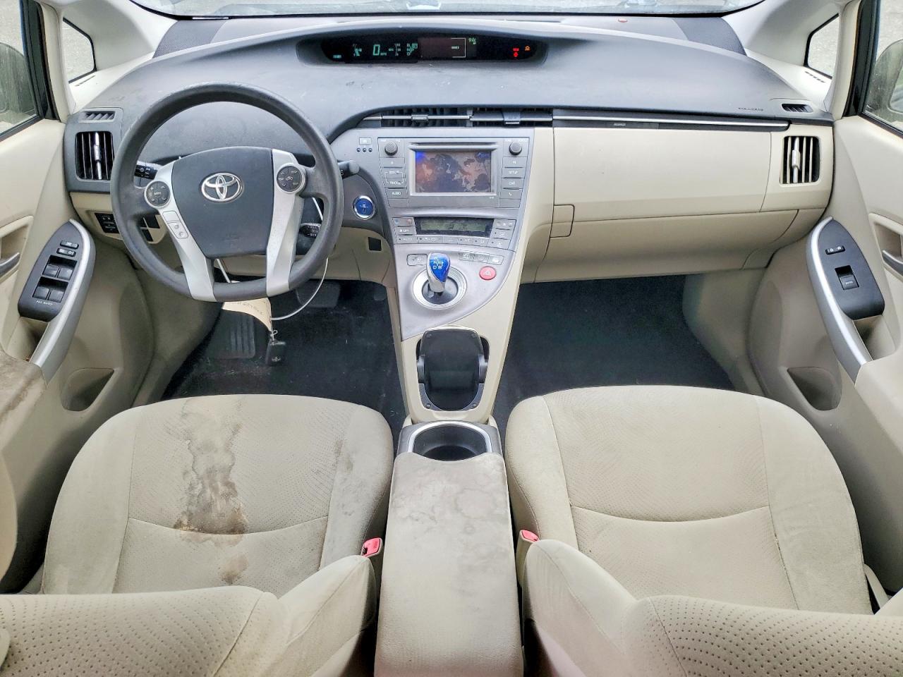 2012 Toyota Prius Two Черный vin: JTDKN3DU2C5522015