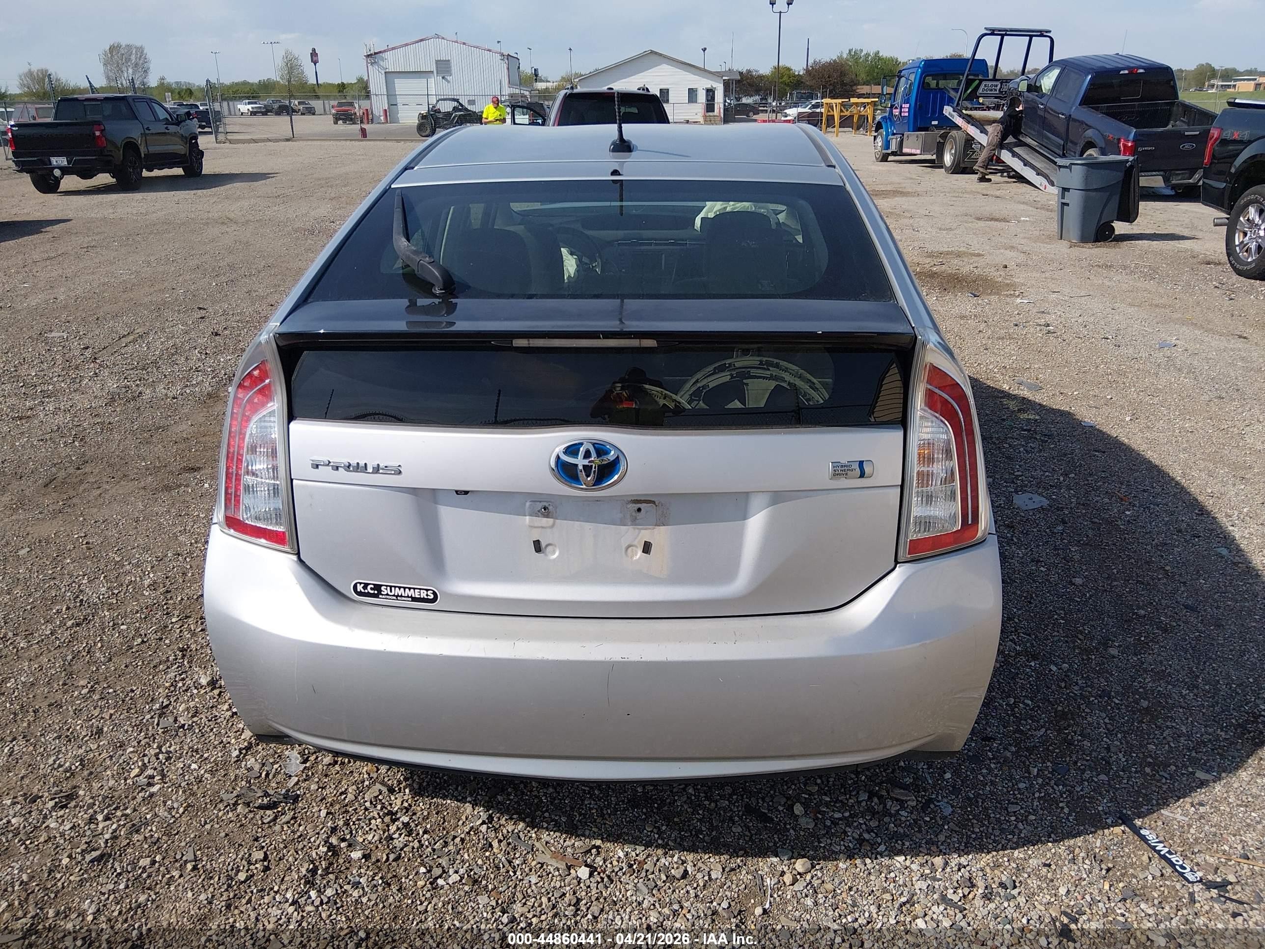 2013 Toyota Prius Three Silver vin: JTDKN3DU2D0342080