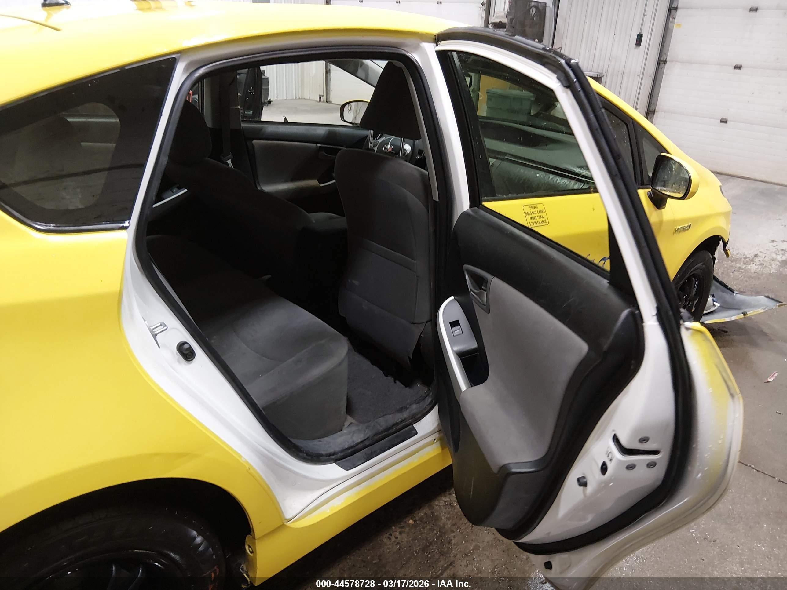 2013 Toyota Prius Two Yellow vin: JTDKN3DU2D0344010