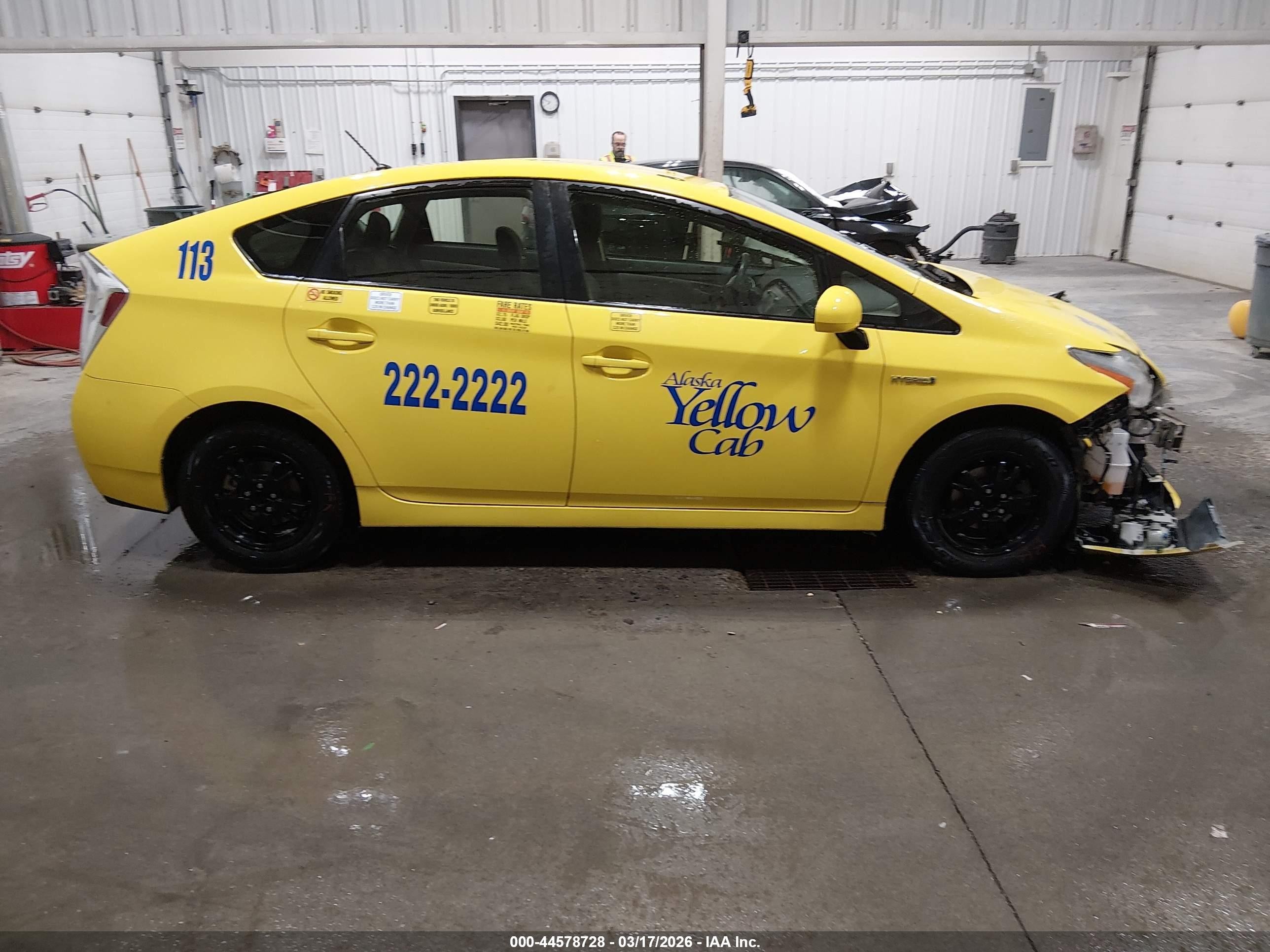2013 Toyota Prius Two Yellow vin: JTDKN3DU2D0344010