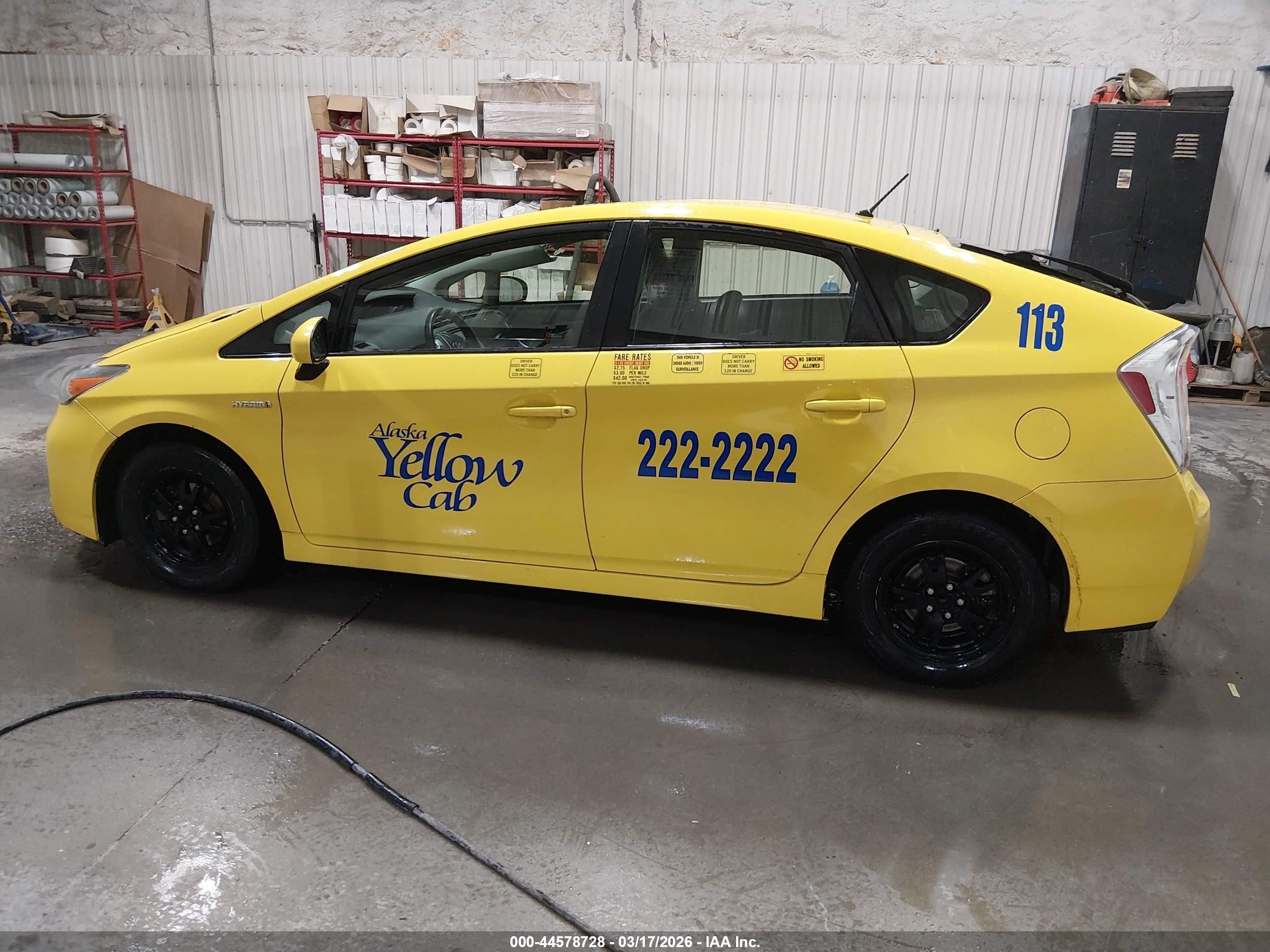 2013 Toyota Prius Two Yellow vin: JTDKN3DU2D0344010