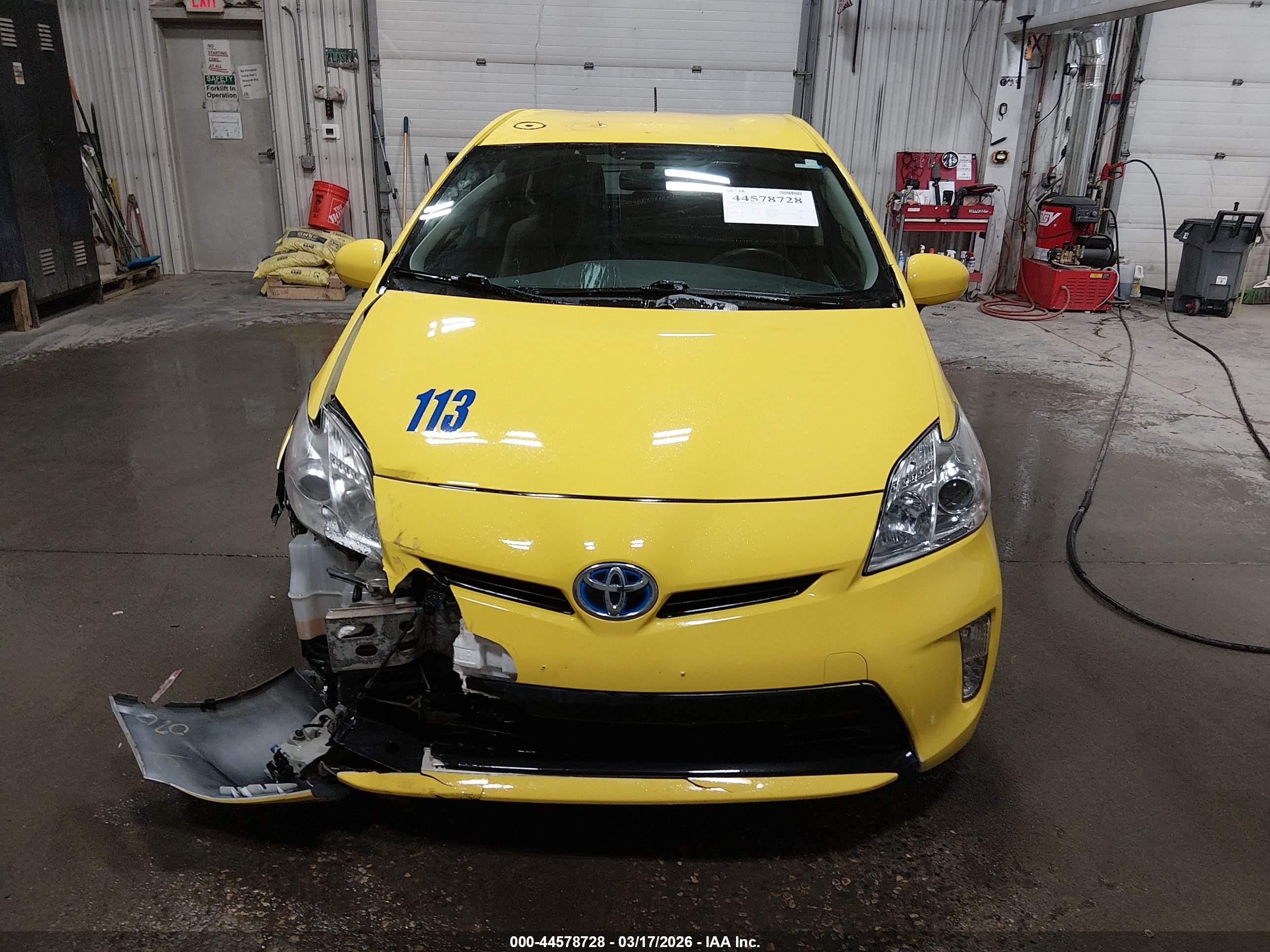2013 Toyota Prius Two Yellow vin: JTDKN3DU2D0344010