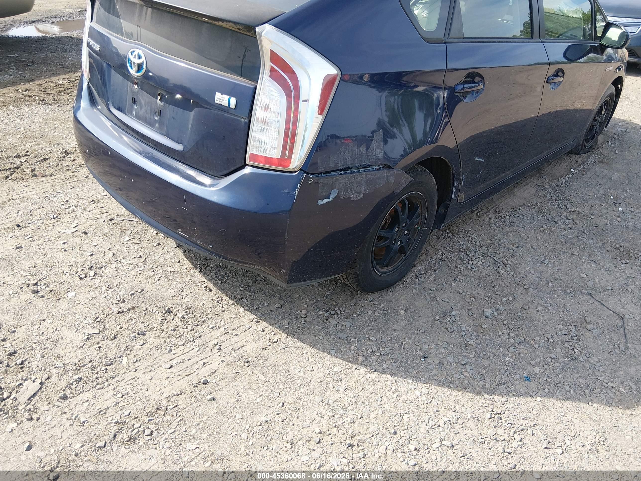 2013 Toyota Prius Three Dark Blue vin: JTDKN3DU2D0344492
