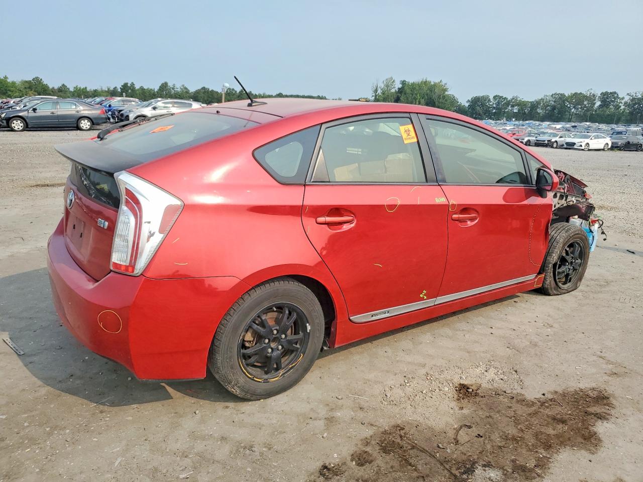 2013 Toyota Prius Four Red vin: JTDKN3DU2D0348350