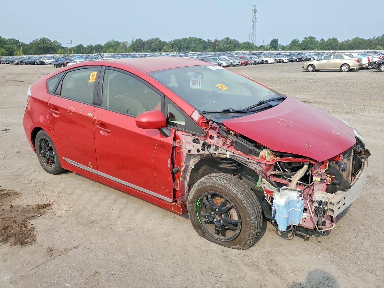 2013 Toyota Prius Four Red vin: JTDKN3DU2D0348350