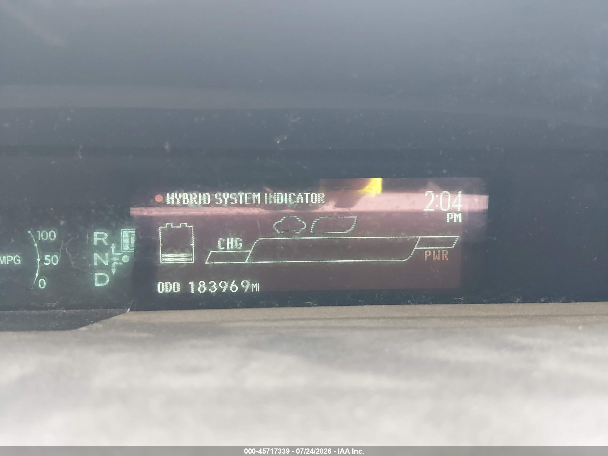 2013 Toyota Prius Two Blue vin: JTDKN3DU2D0352317