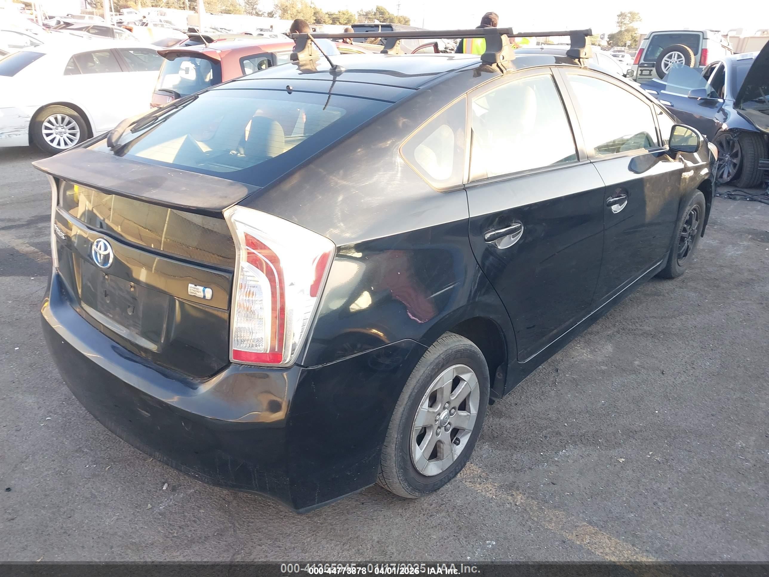 2013 Toyota Prius Two Black vin: JTDKN3DU2D0354486