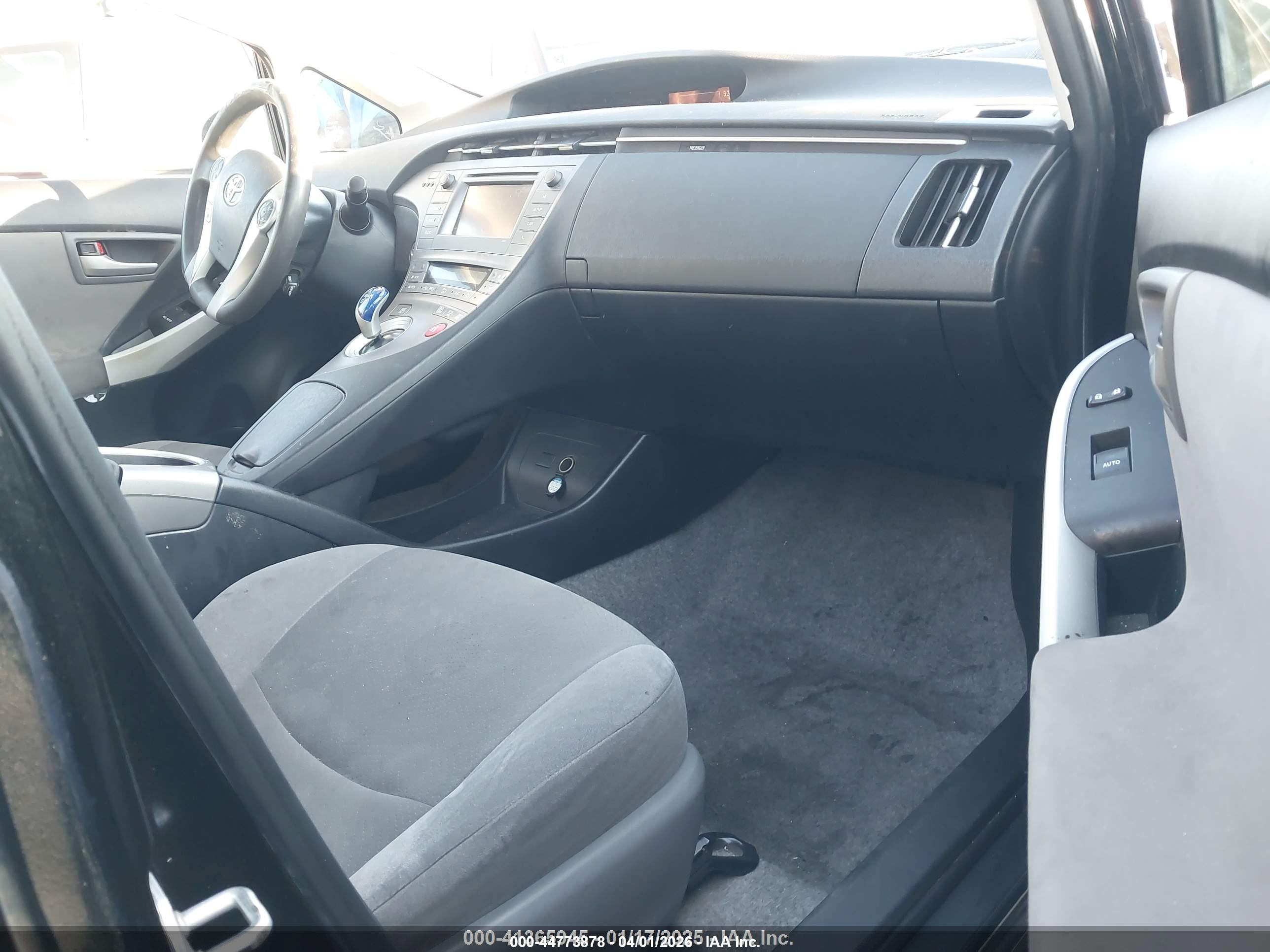 2013 Toyota Prius Two Black vin: JTDKN3DU2D0354486
