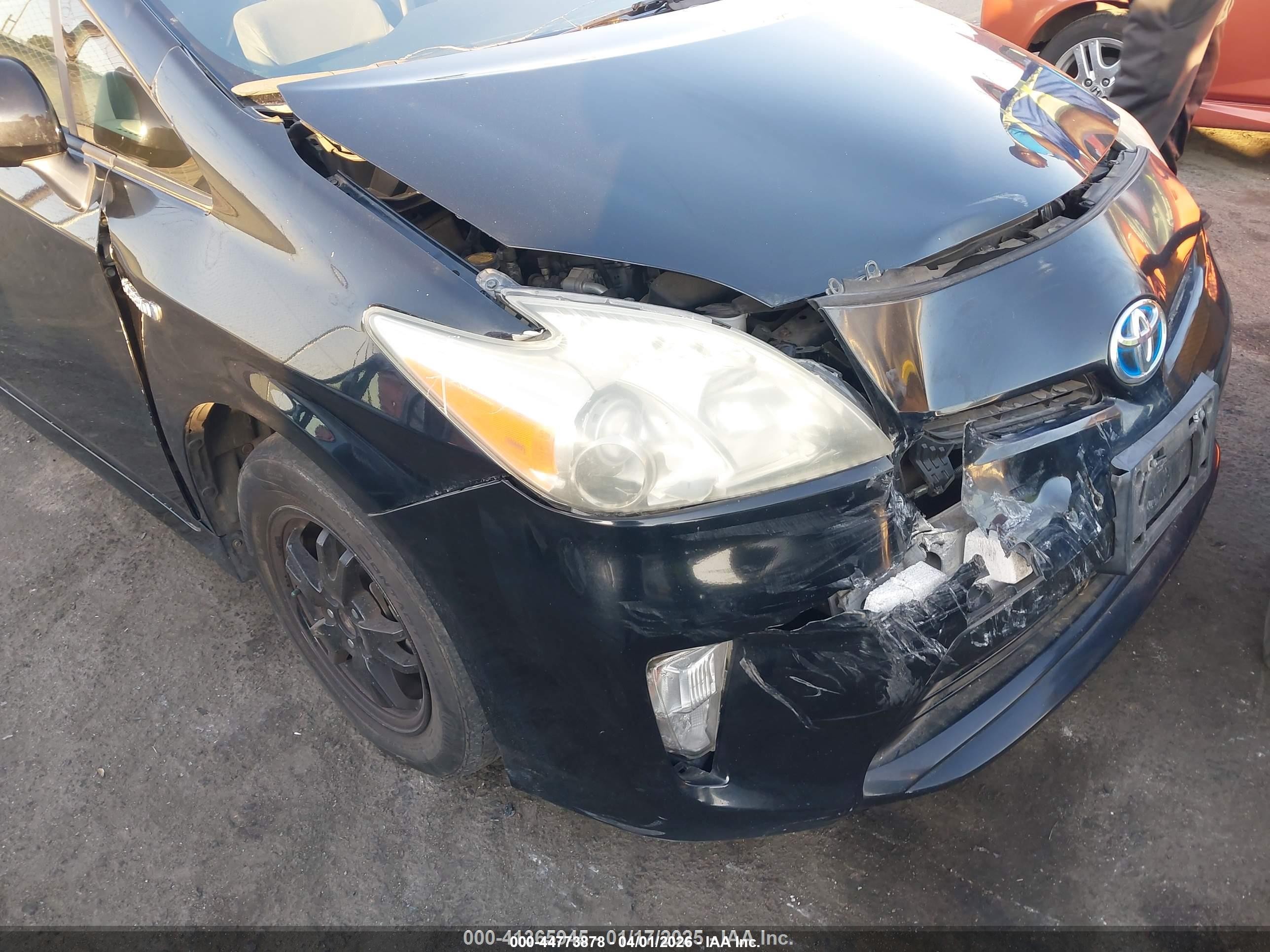 2013 Toyota Prius Two Black vin: JTDKN3DU2D0354486