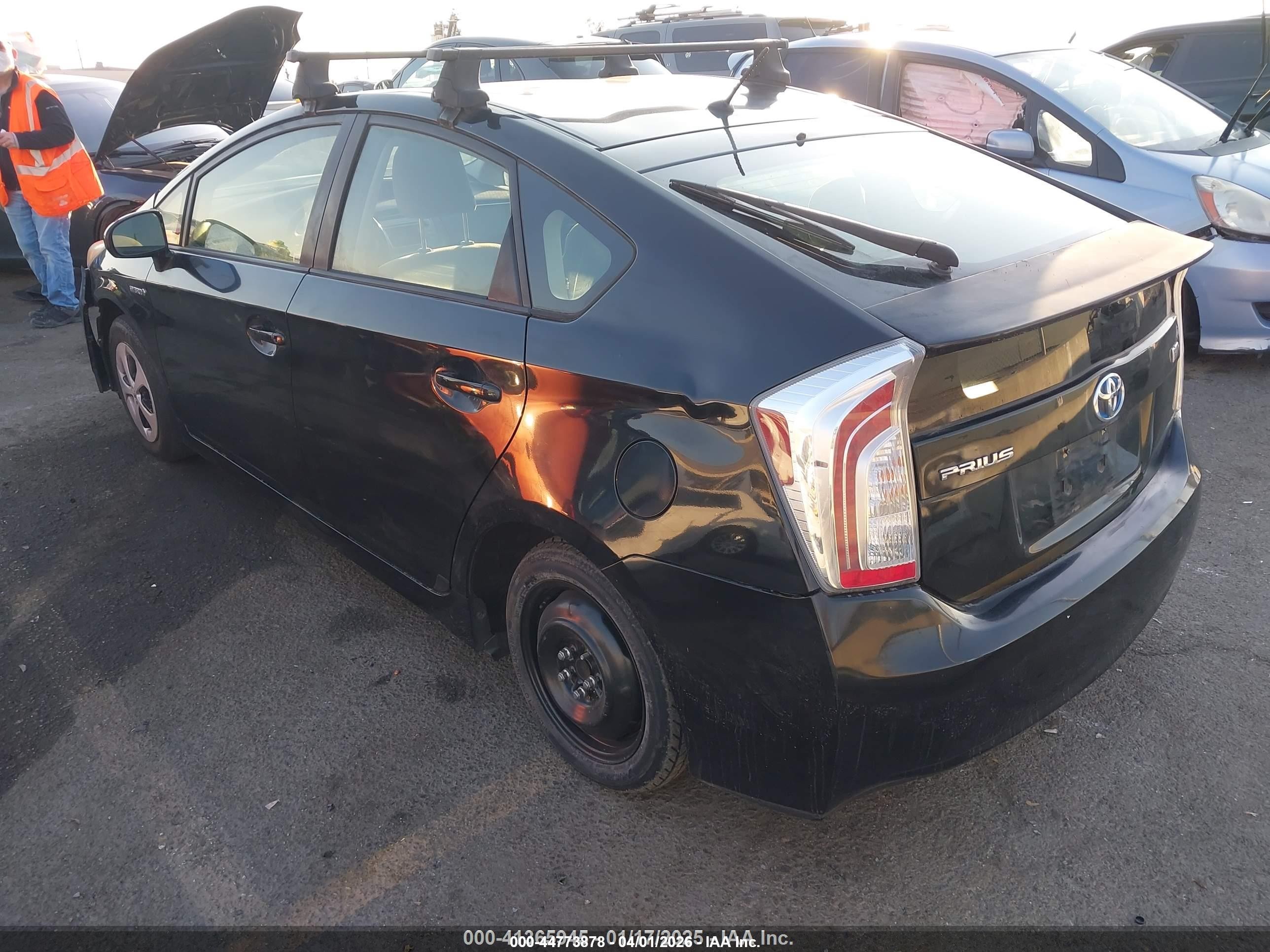 2013 Toyota Prius Two Black vin: JTDKN3DU2D0354486