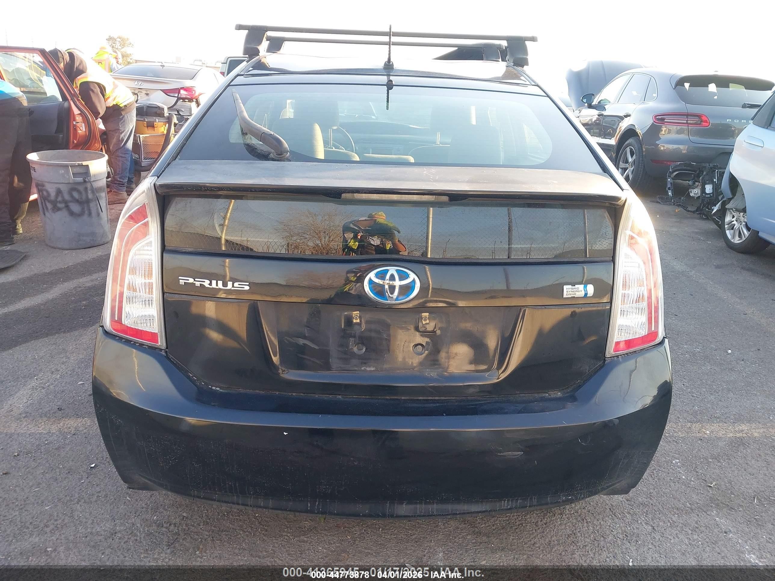 2013 Toyota Prius Two Black vin: JTDKN3DU2D0354486