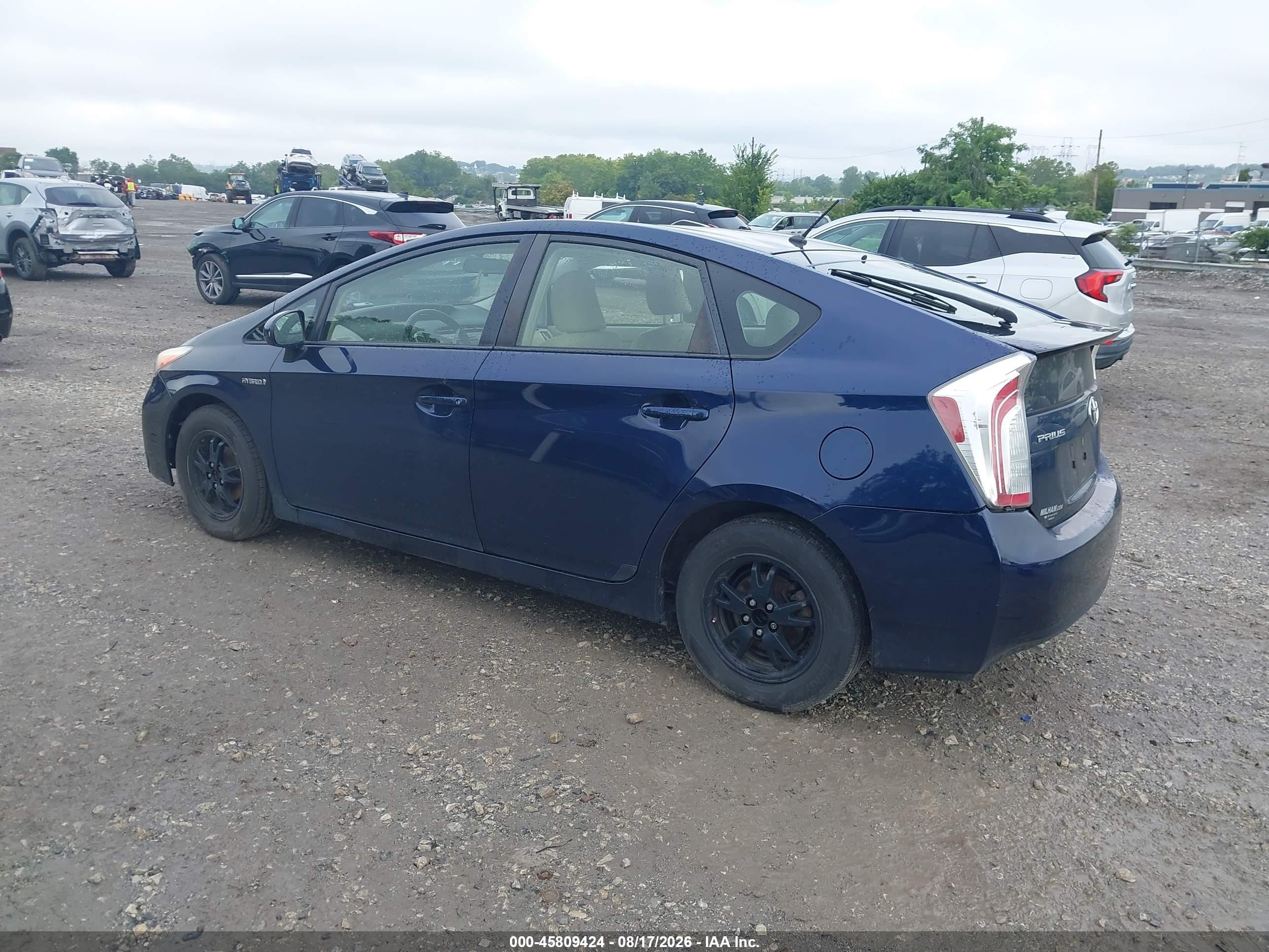 2013 Toyota Prius Two Dark Blue vin: JTDKN3DU2D0354553
