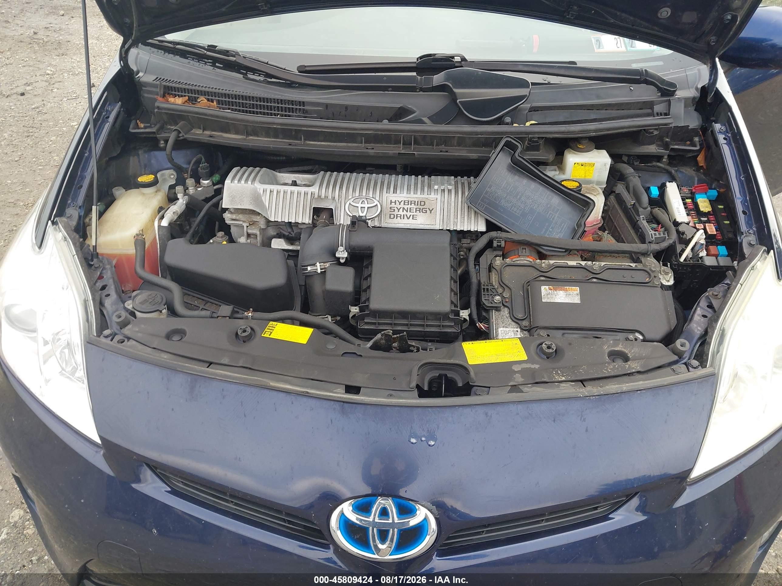 2013 Toyota Prius Two Dark Blue vin: JTDKN3DU2D0354553