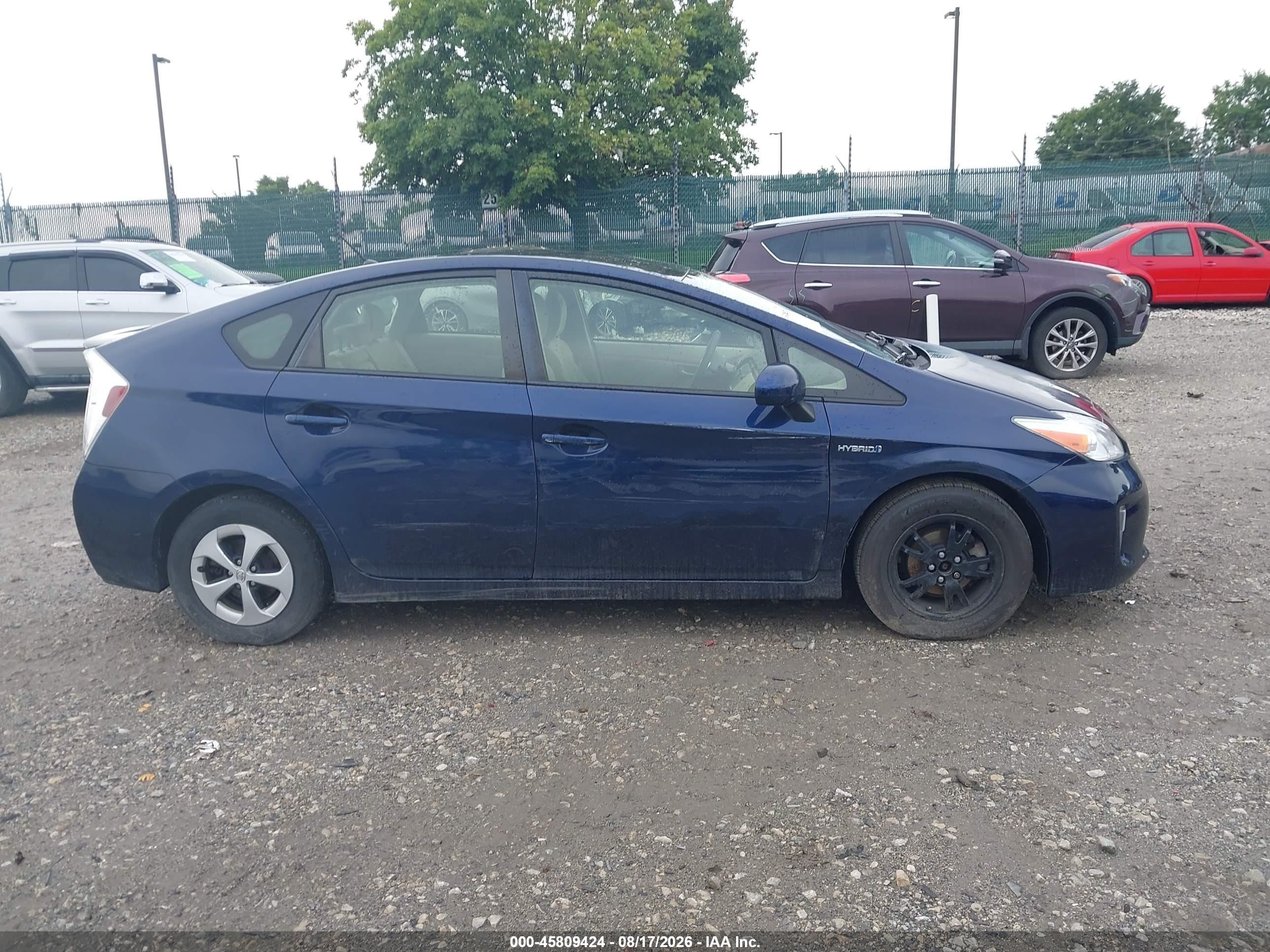 2013 Toyota Prius Two Dark Blue vin: JTDKN3DU2D0354553