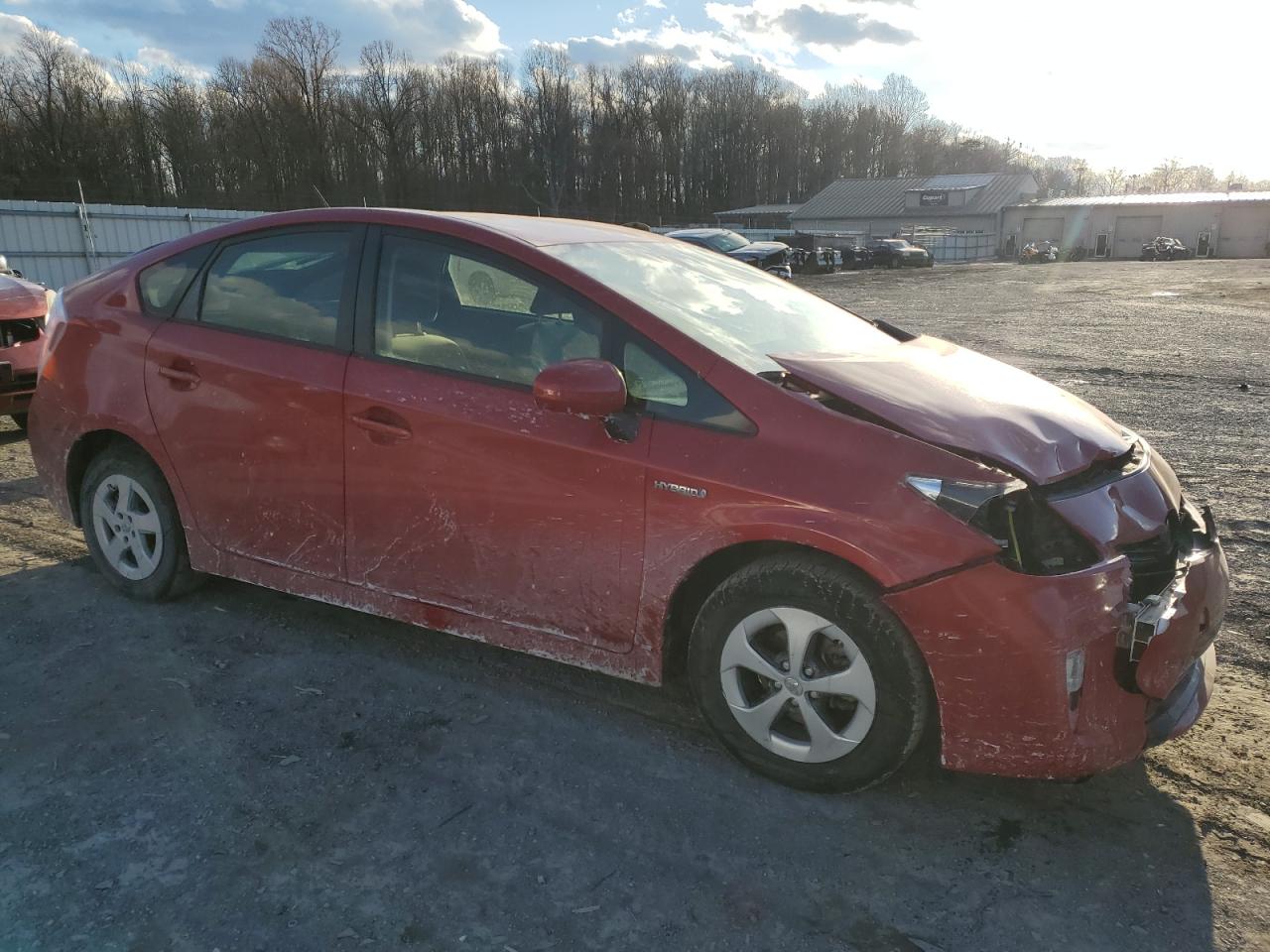 2013 Toyota Prius Red vin: JTDKN3DU2D1618400