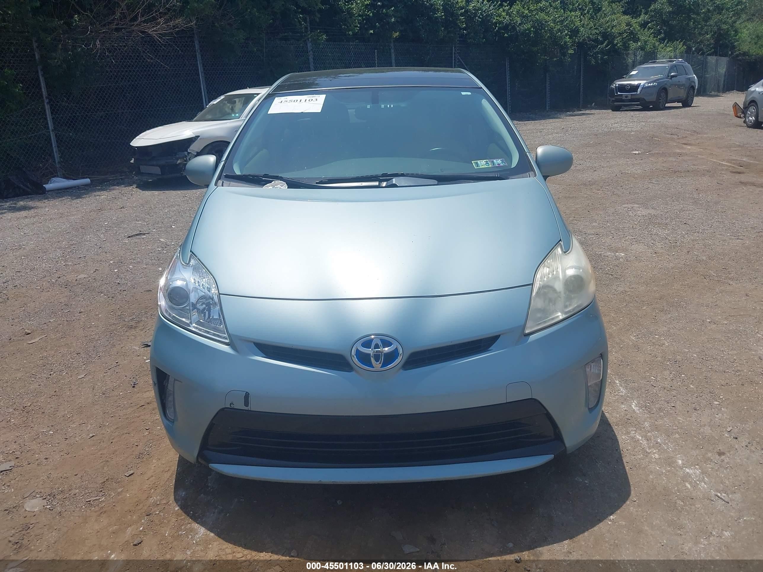 2013 Toyota Prius Four Turquoise vin: JTDKN3DU2D1622642