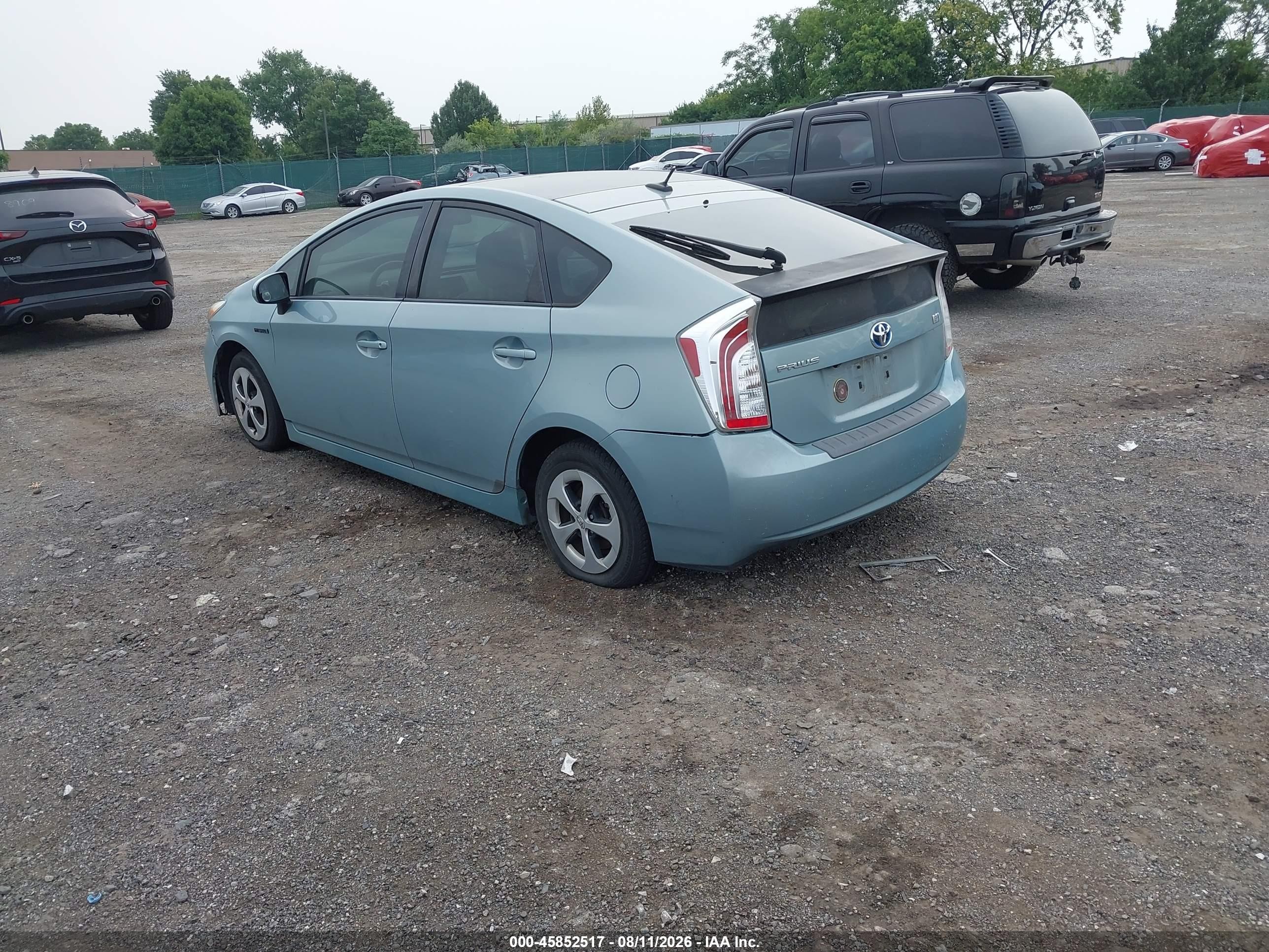 2013 Toyota Prius Three Teal vin: JTDKN3DU2D1659609