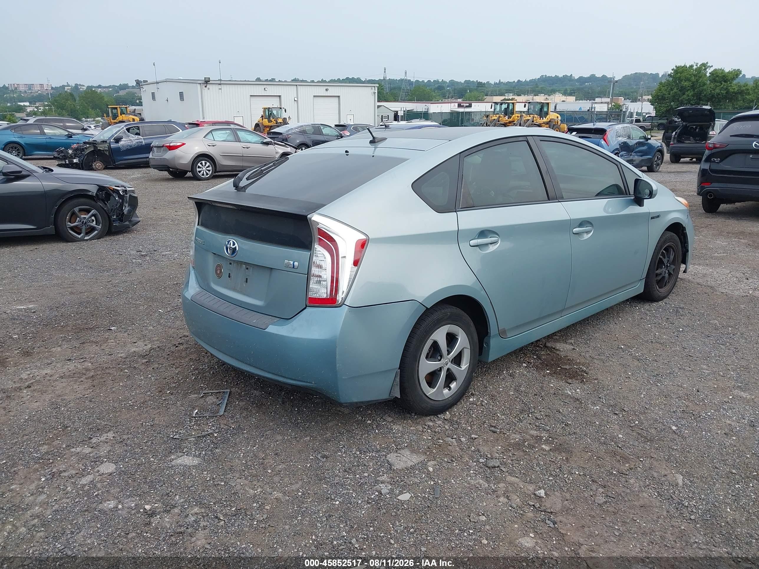2013 Toyota Prius Three Teal vin: JTDKN3DU2D1659609