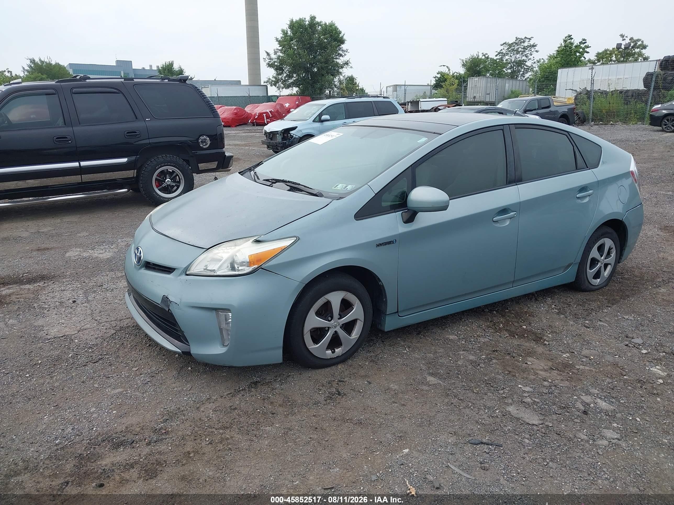 2013 Toyota Prius Three Teal vin: JTDKN3DU2D1659609