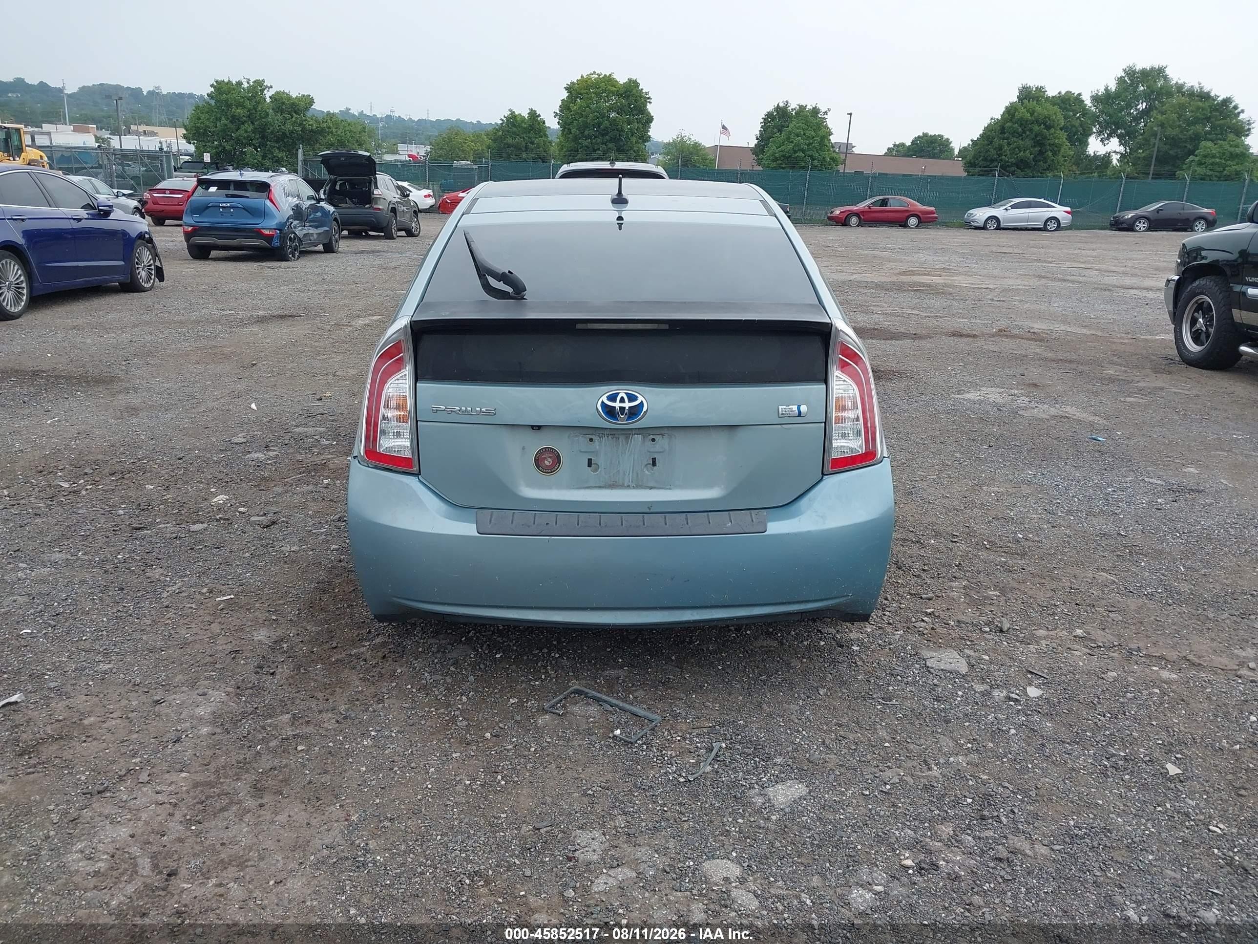 2013 Toyota Prius Three Teal vin: JTDKN3DU2D1659609