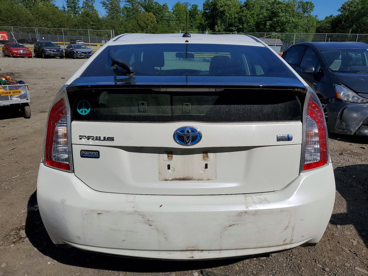 2013 Toyota Prius Persona Series Se Белый vin: JTDKN3DU2D1663059