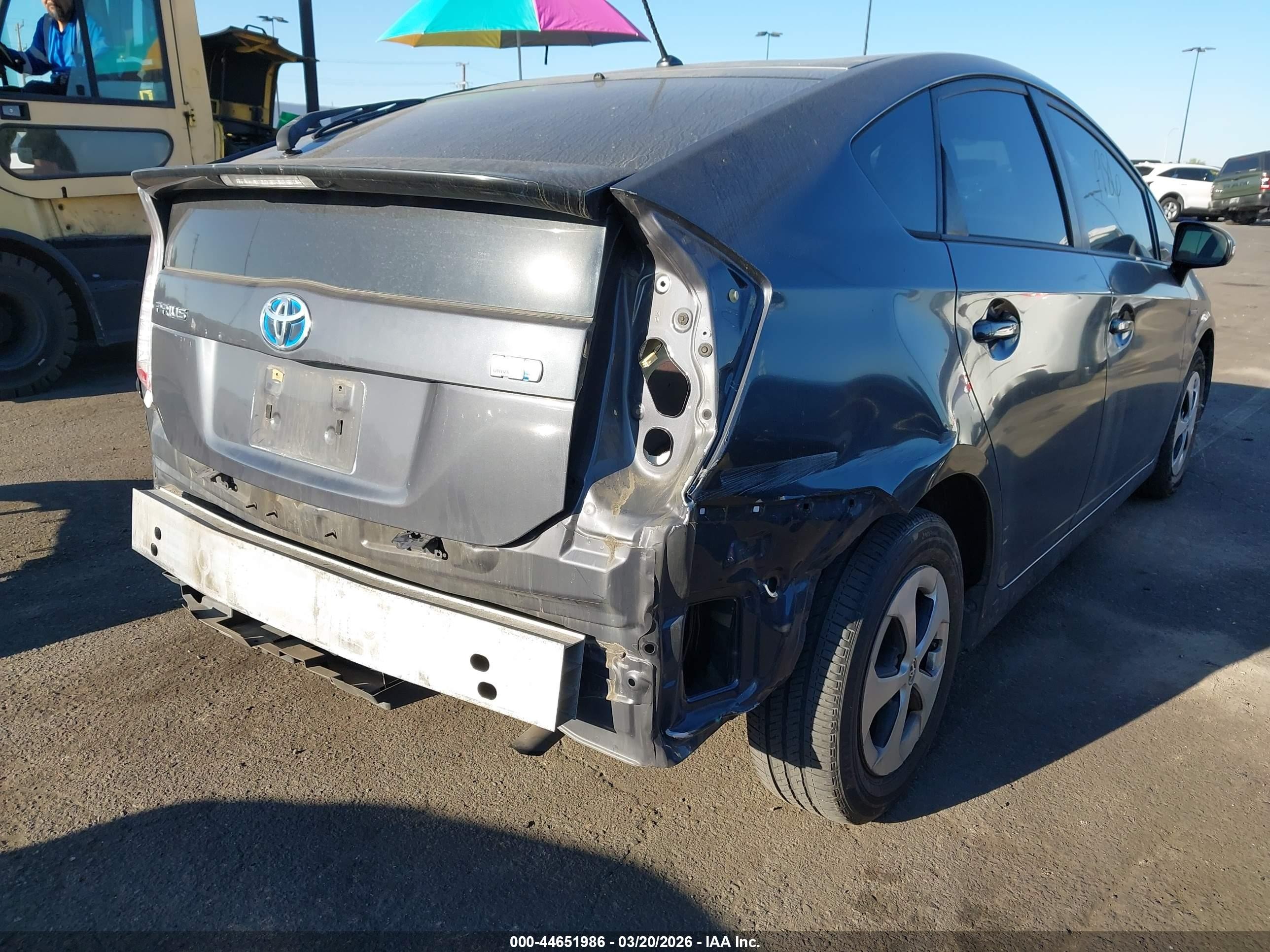 2013 Toyota Prius Two Gray vin: JTDKN3DU2D1692223