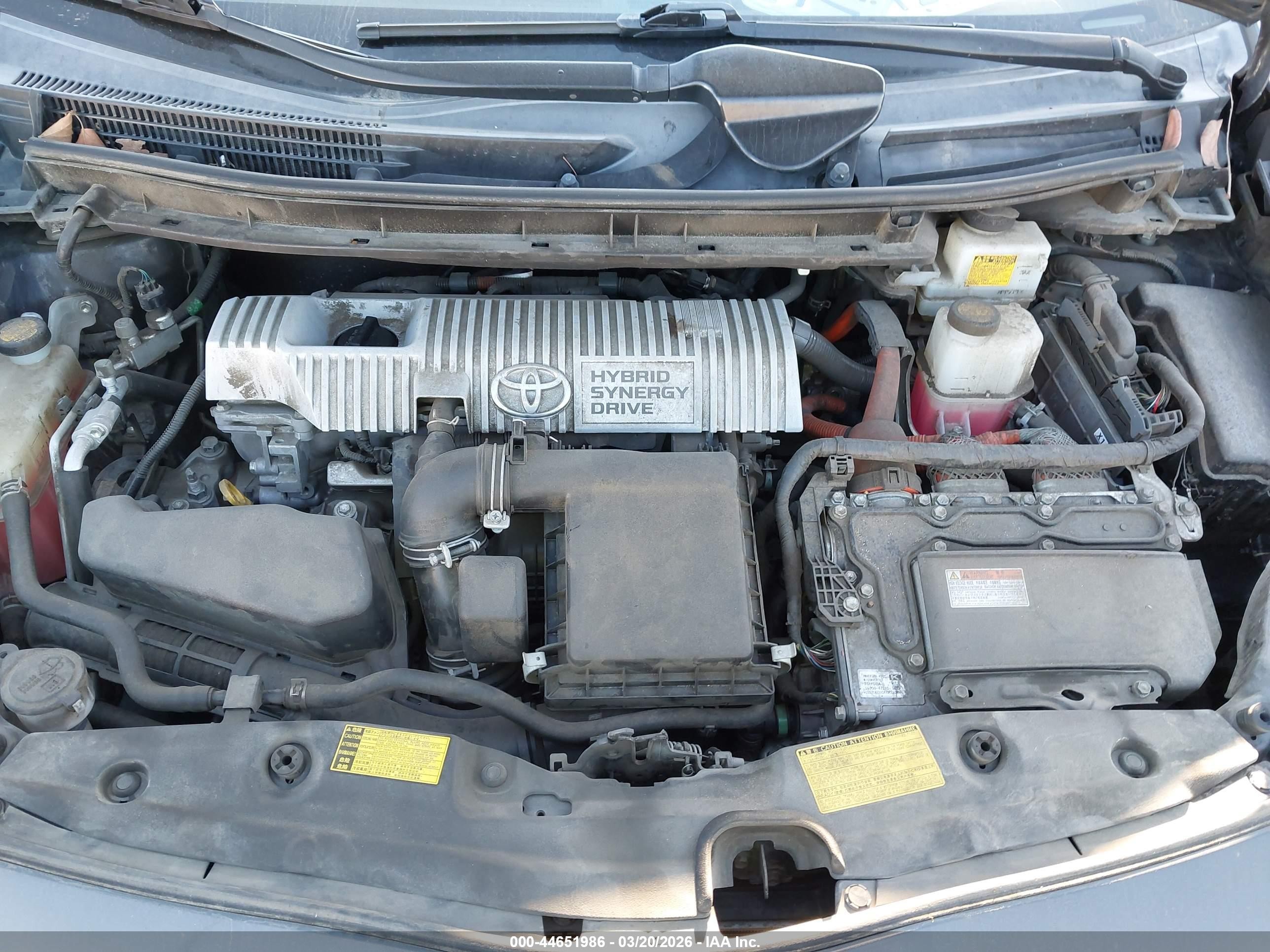 2013 Toyota Prius Two Gray vin: JTDKN3DU2D1692223
