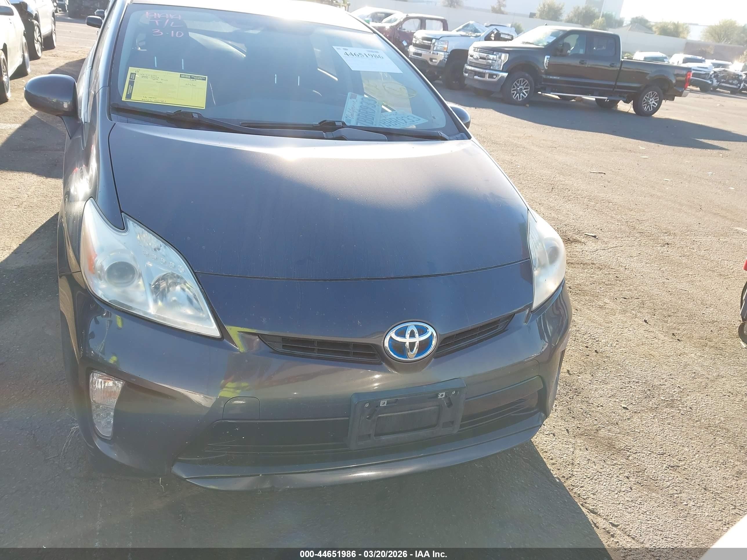 2013 Toyota Prius Two Gray vin: JTDKN3DU2D1692223