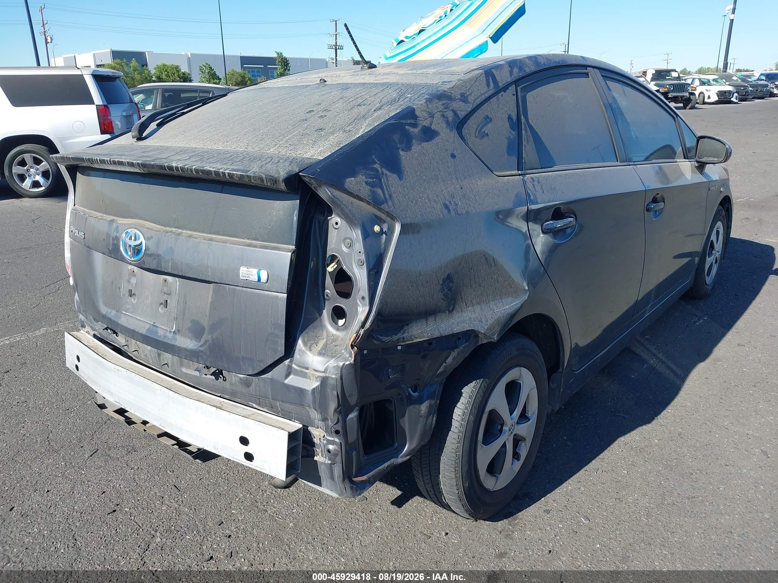 2013 Toyota Prius Two Gray vin: JTDKN3DU2D1692223