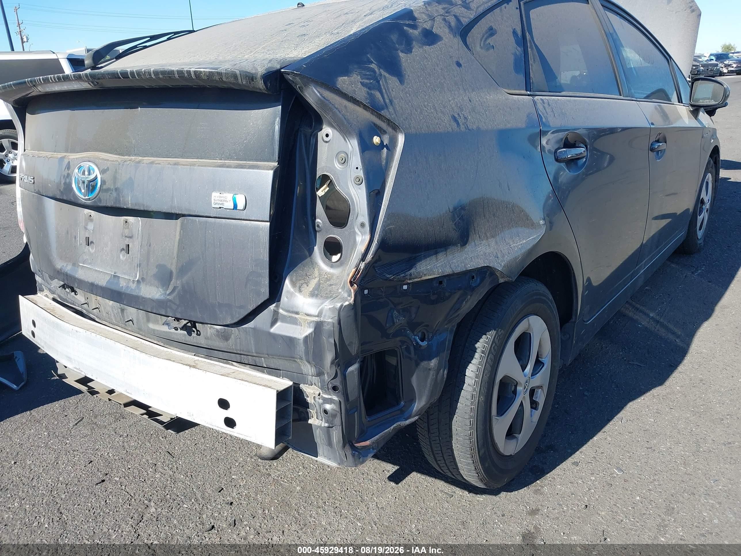 2013 Toyota Prius Two Gray vin: JTDKN3DU2D1692223