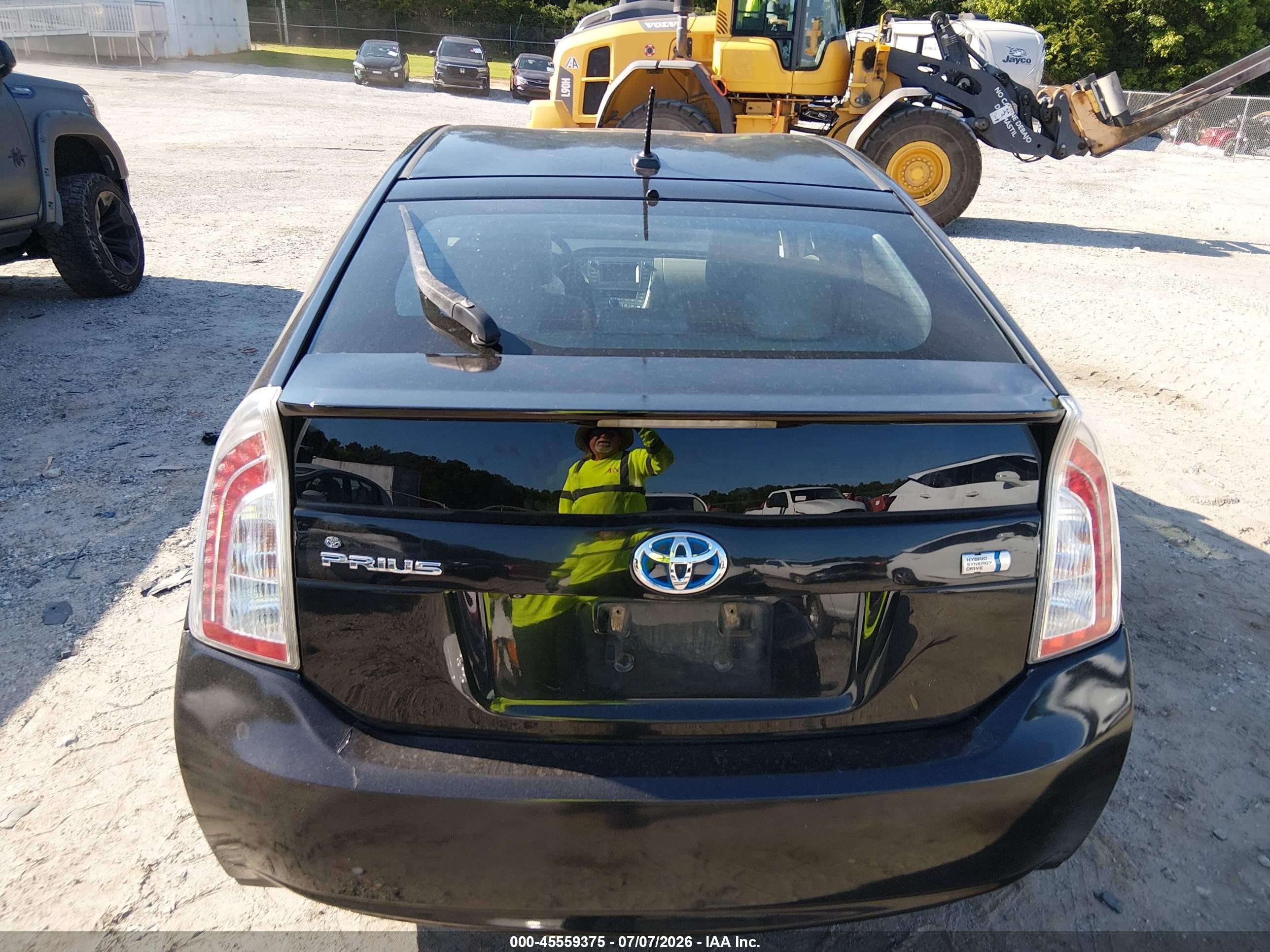 2013 Toyota Prius Five Black vin: JTDKN3DU2D1712020